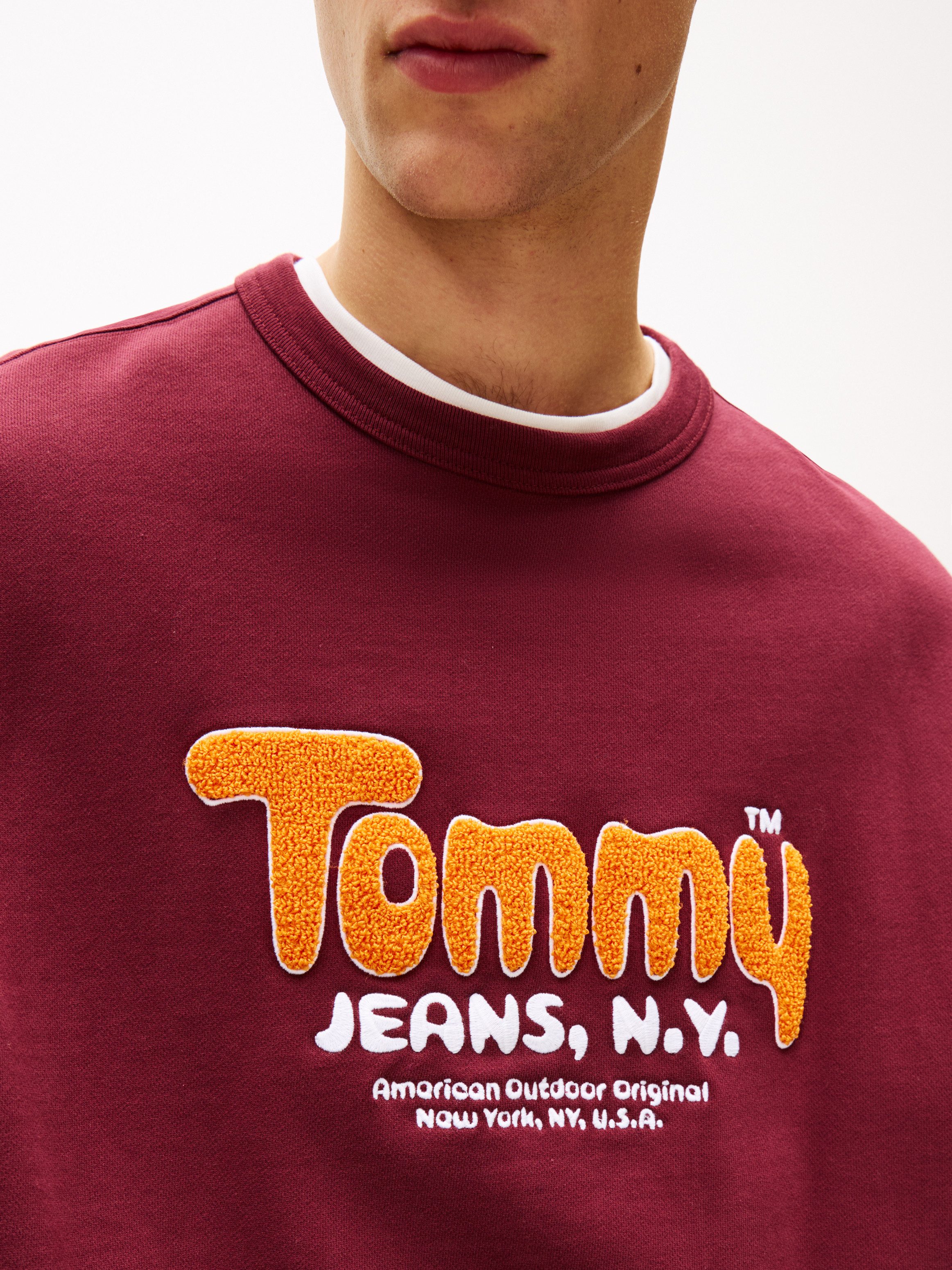 Tommy Jeans Sweatshirt BOUCLE Relaxed fit mit Rundhalsausschnitt günstig online kaufen
