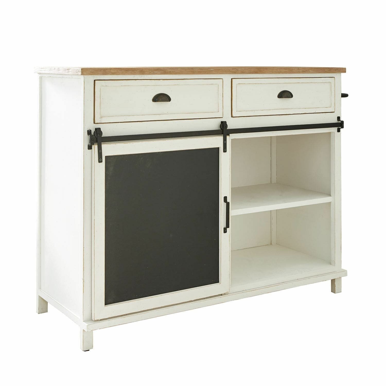 Mirabeau Kommode Kommode Jolietique weiß/braun/schwarz