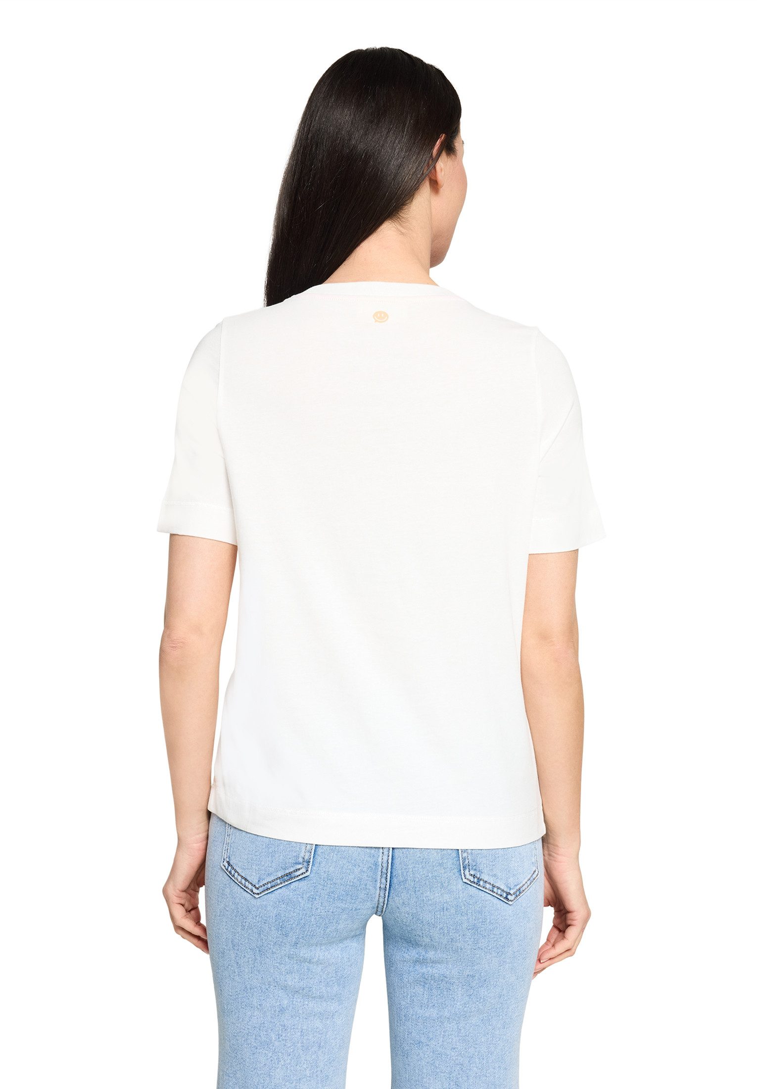 Cartoon Kurzarmshirt Damen mit Rundhalsausschnitt (1-tlg)