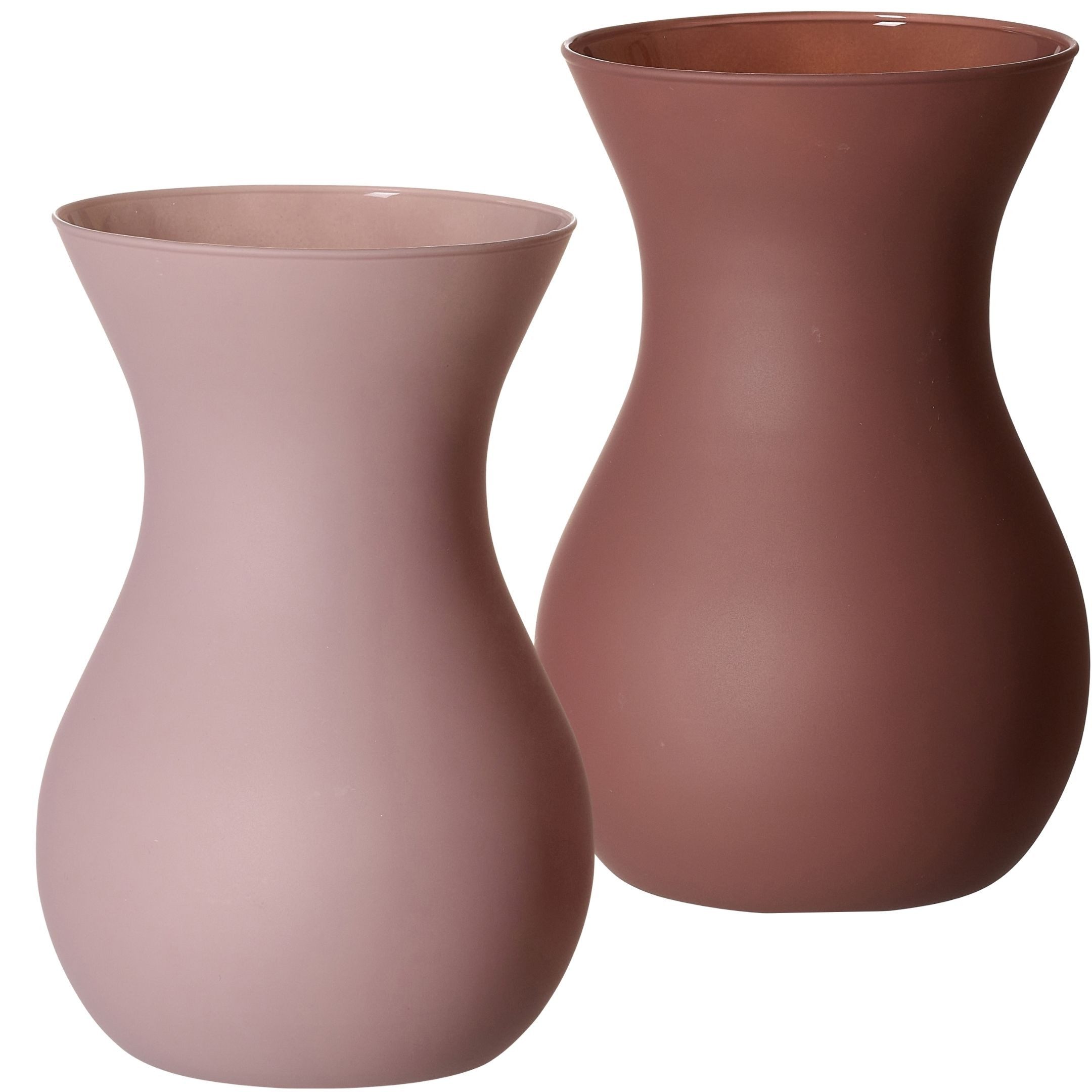 Ritzenhoff & Breker Tischvase Glasvasen-Set Annalena, 2-teilig, 18 cm (Set, 2 St), verschiedene Farben, robustes Glas, zeitloses/harmonisches Design
