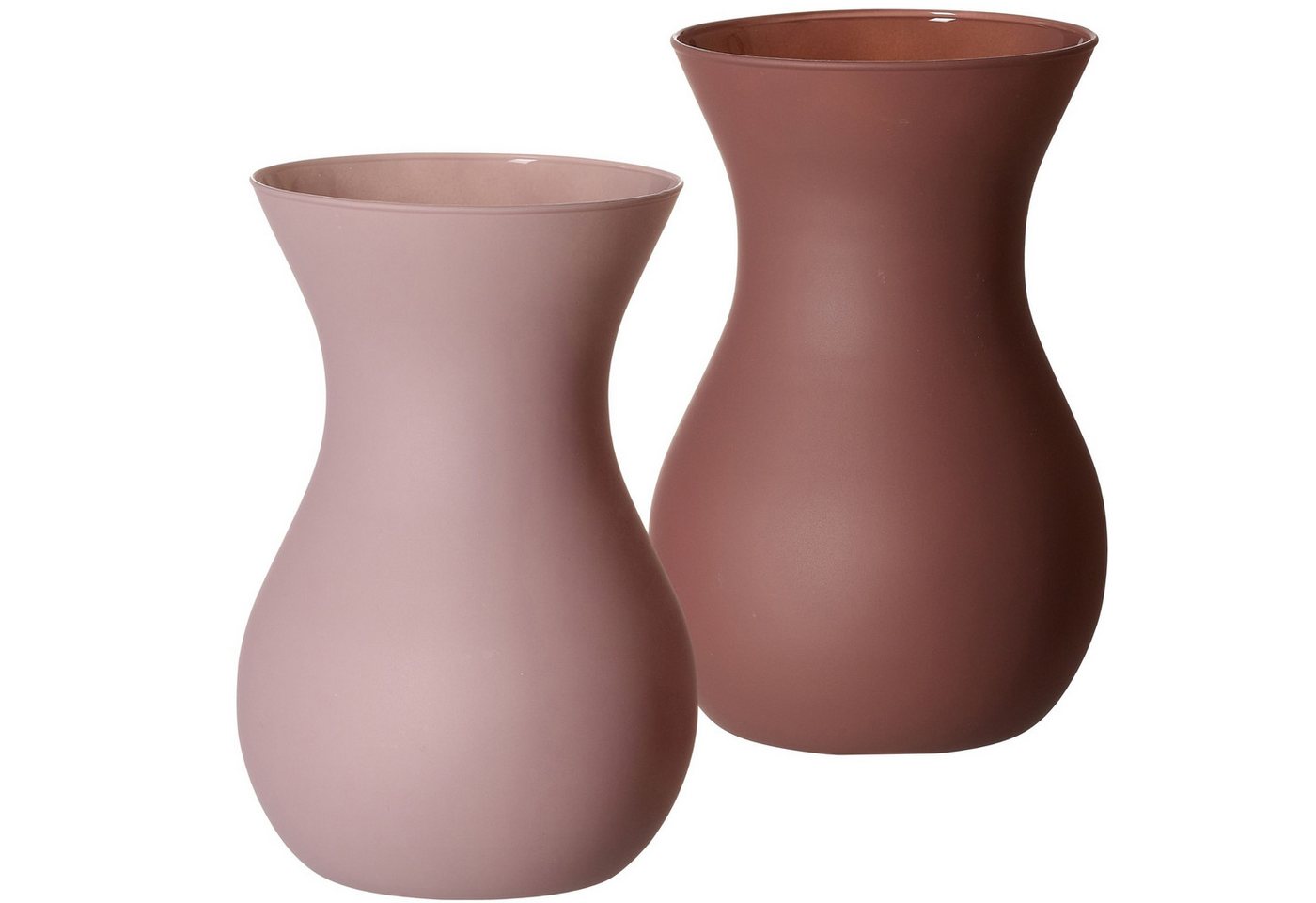Ritzenhoff & Breker Tischvase Glasvasen-Set Annalena, 2-teilig, 18 cm (Set, 2 St), verschiedene Farben, robustes Glas, zeitloses/harmonisches Design