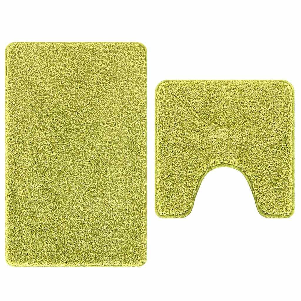 Badematte Anti-Rutsch Badematten-Set 2 pcs Grün PP