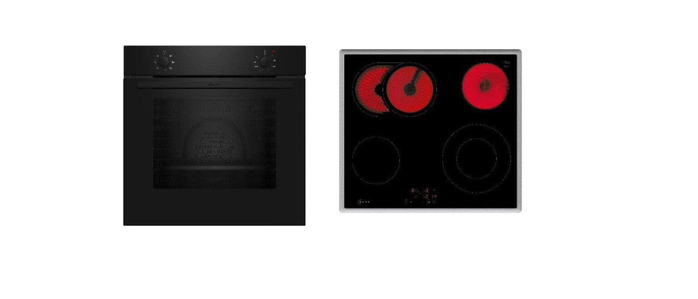Backofen-Set BX16B EEK:A Backofen Set (B1DCA0AK0 +T16SBN1L0), Elektrokochfeld