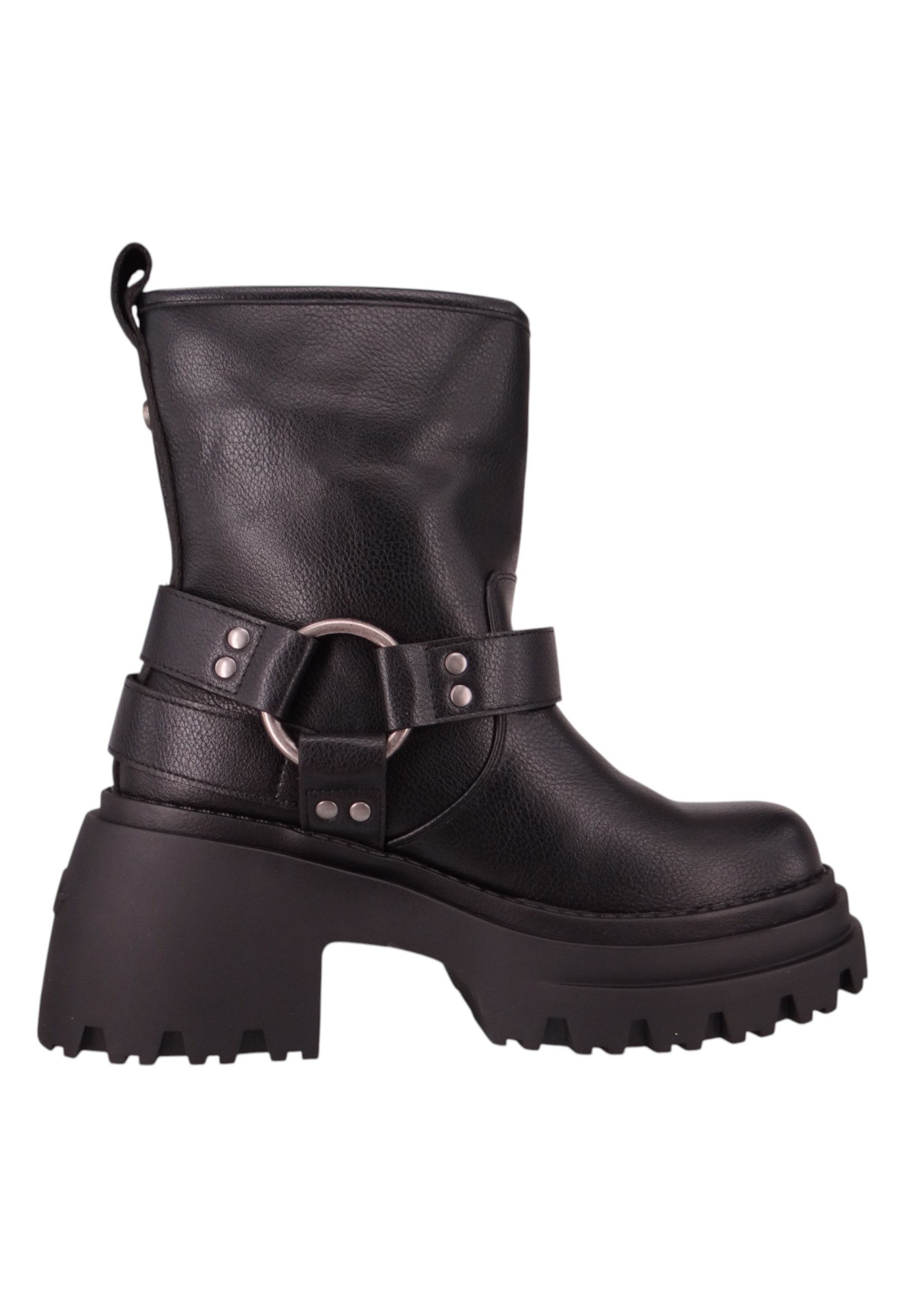 Buffalo 1220067 Bravr Biker Lo Black Stiefelette