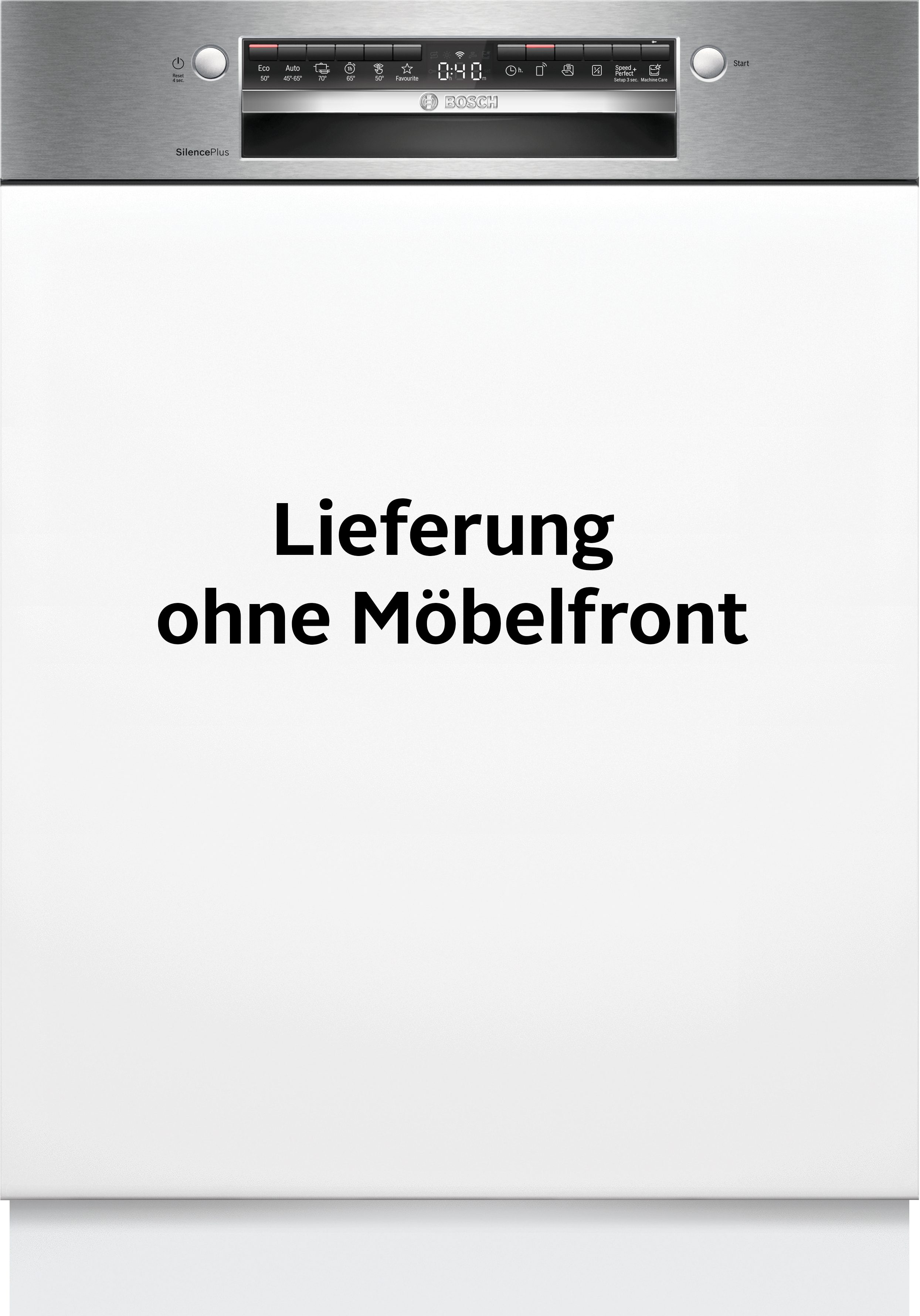 BOSCH teilintegrierbarer Geschirrspüler Serie 4 SMI4EVS08E, 14 Maßgedecke, Mit 3-fach Rack Matic, flexible Körbe & Schubladen