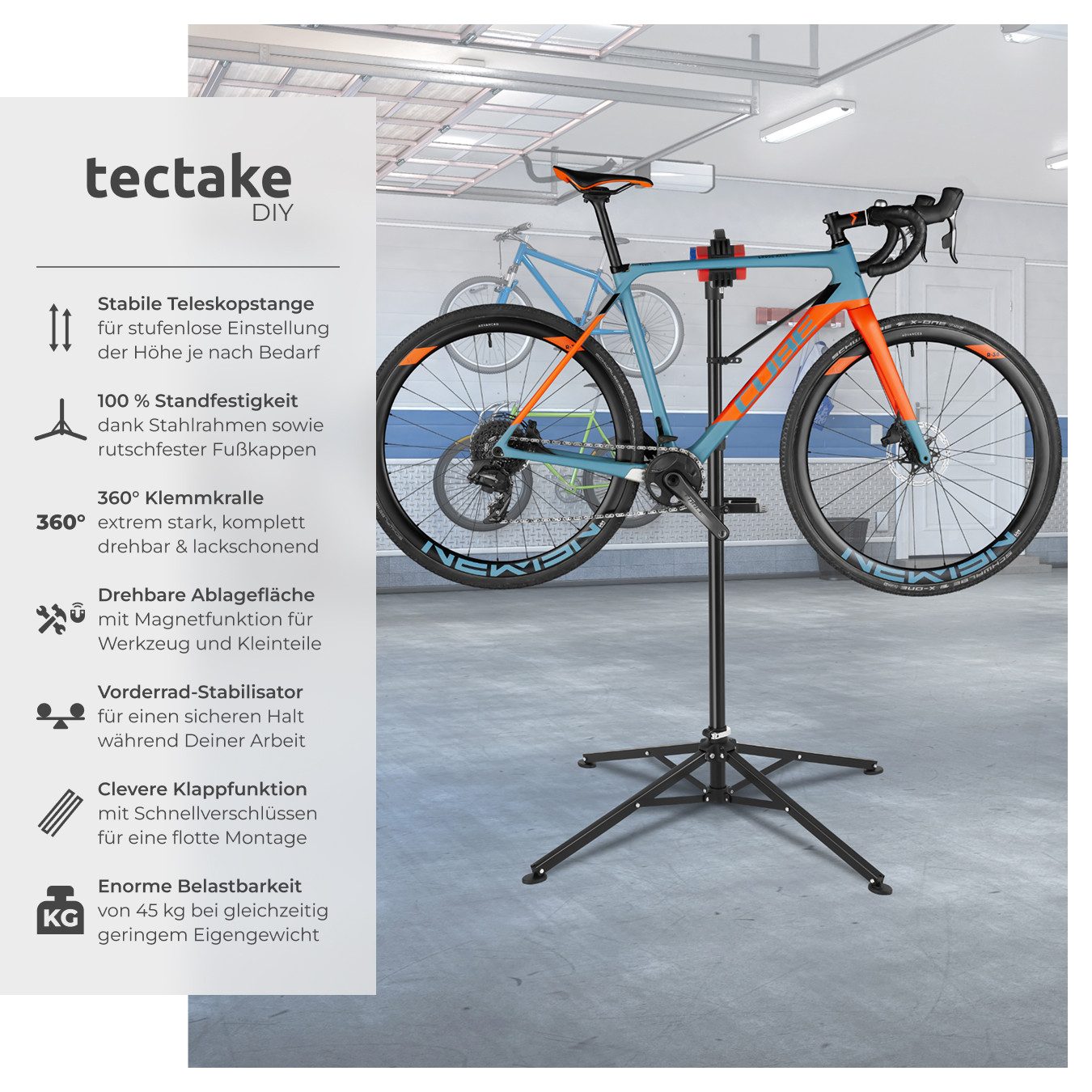 tectake Fahrrad-Montageständer Fahrradmontageständer günstig online kaufen