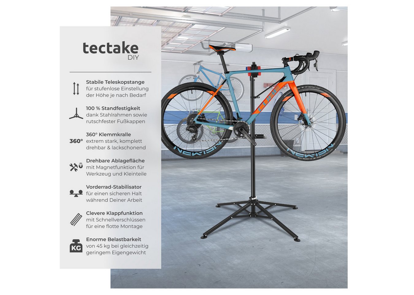 Thumbnail - tectake Fahrrad-Montageständer Fahrradmontageständer