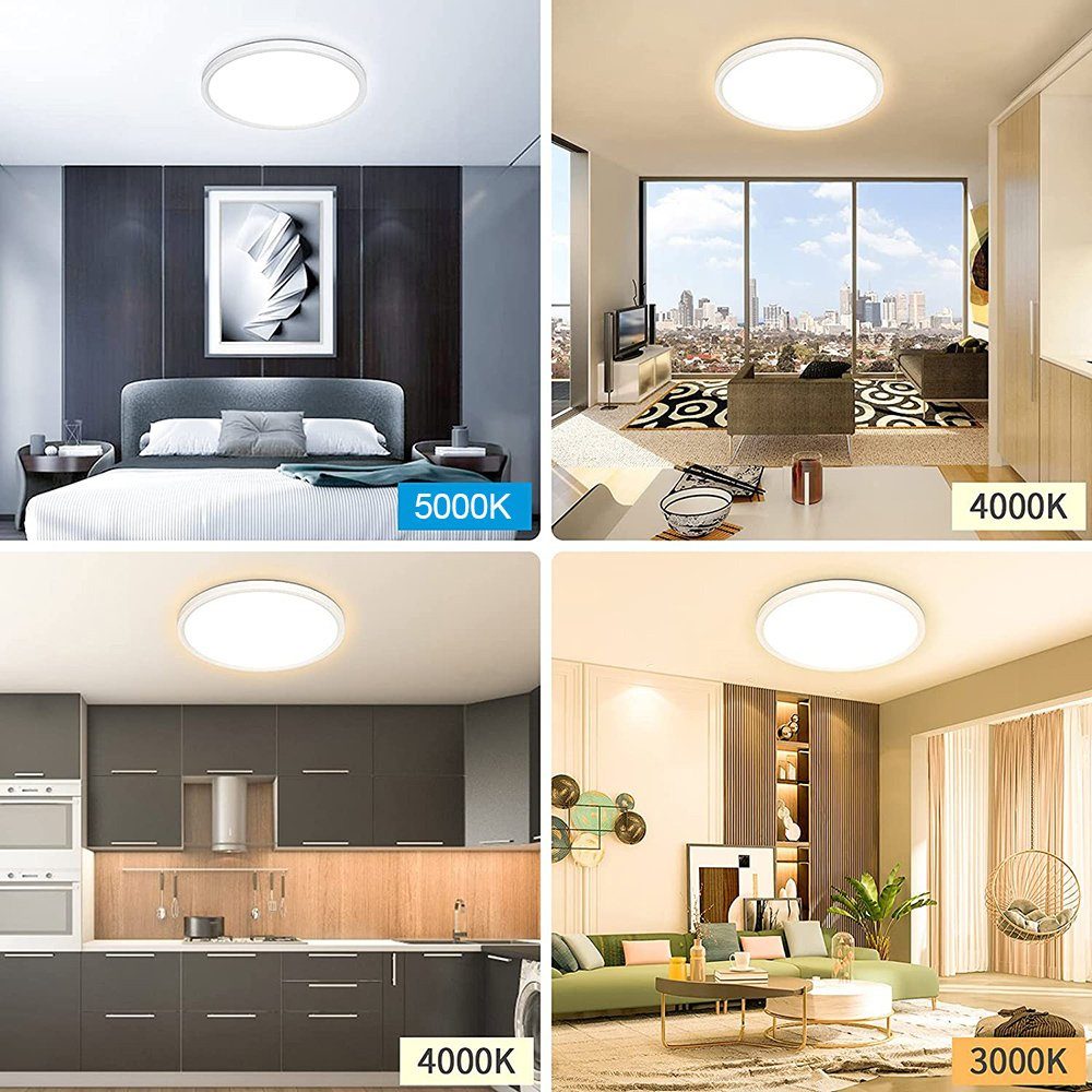 Sunicol Deckenleuchten Rund Panel Ultraflach LED günstig online kaufen