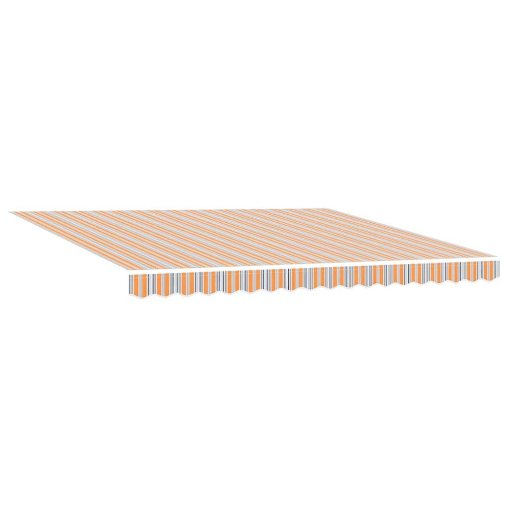 vidaXL Markise Einziehmarkise Manuell Mehrfarbig Gestreift 400x300 cm
