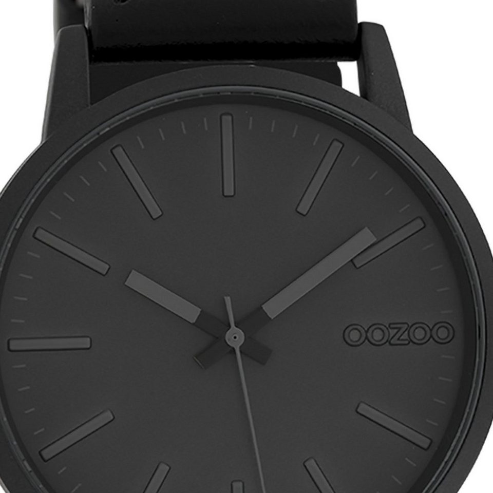 OOZOO Quarzuhr Oozoo Damen rund, Analog, extra Timepieces Armbanduhr Fashion-Style Damenuhr (ca. groß Lederarmband, 40mm)