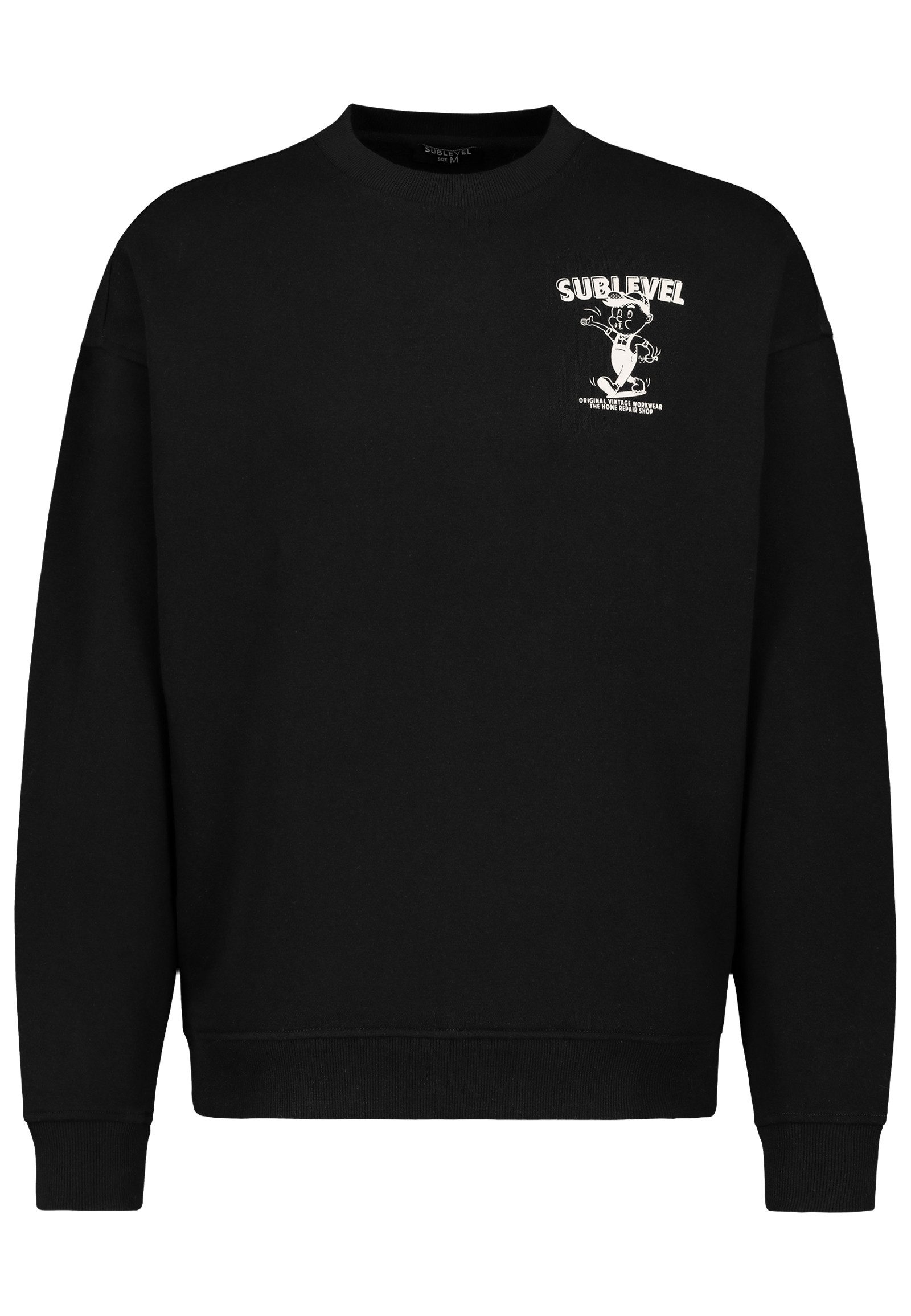SUBLEVEL Sweatshirt Herren Pullover langarm mit günstig online kaufen