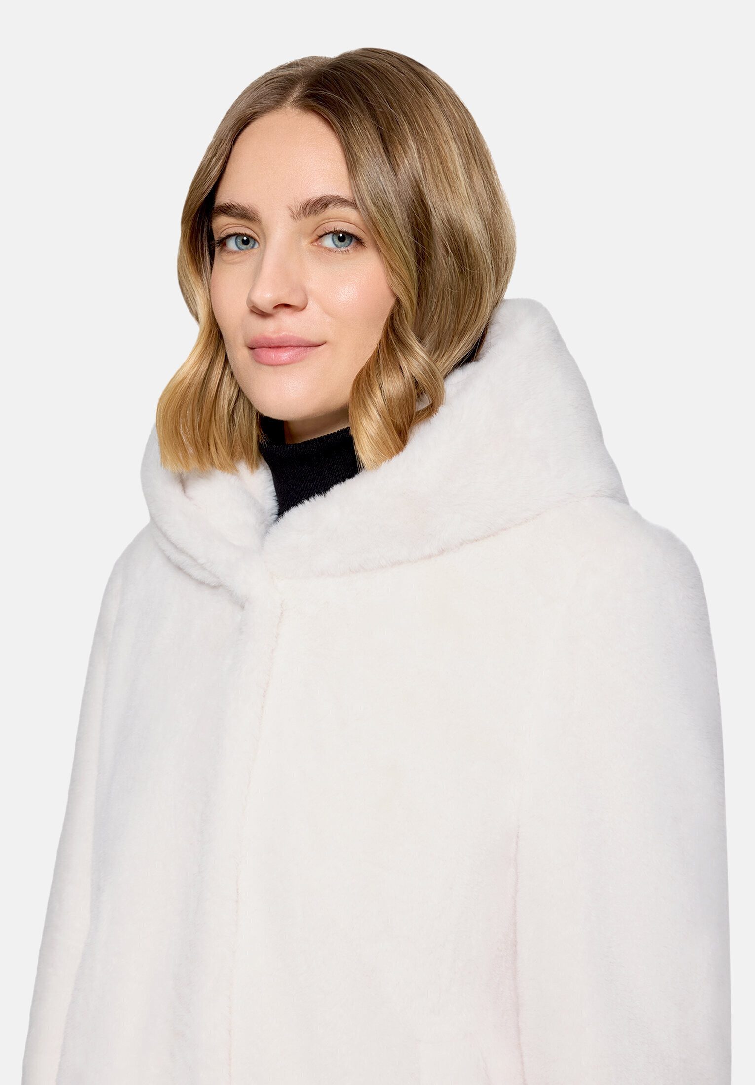 Betty Barclay Plüschjacke Damen mit Kapuze