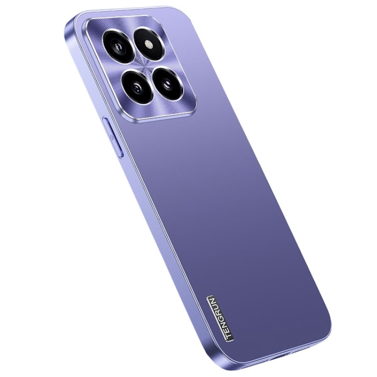 Wigento Handyhülle Für Xiaomi 14 Feinmattes Metall Design Handy Schutz Hülle Cover Case