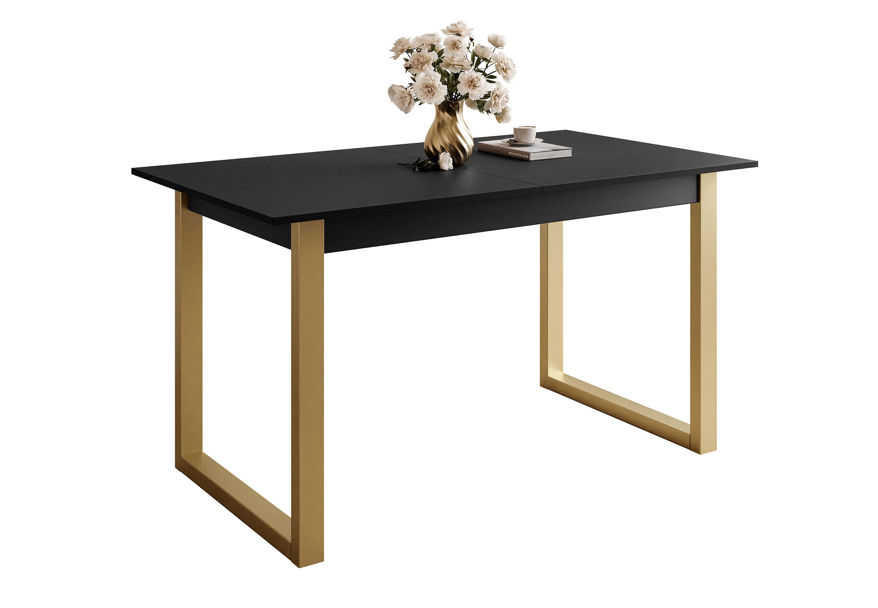 Lookway Esstisch ARTON GOLD II 140 cm ausklappbarer Tisch für 6-8 Personen, günstig online kaufen