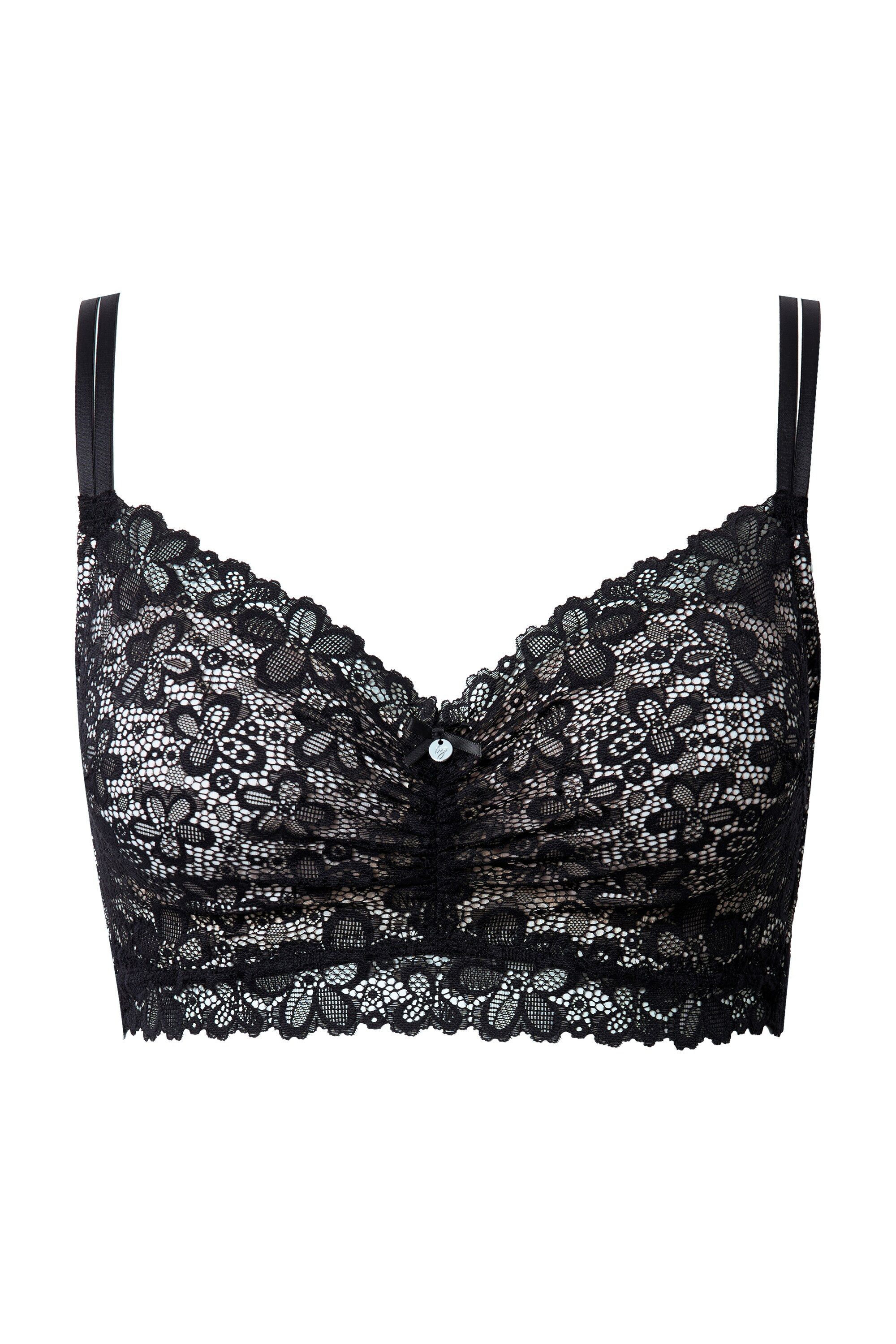 Ulla Popken Soft-BH TruYou Bralette Spitze Softschale ohne Bügel