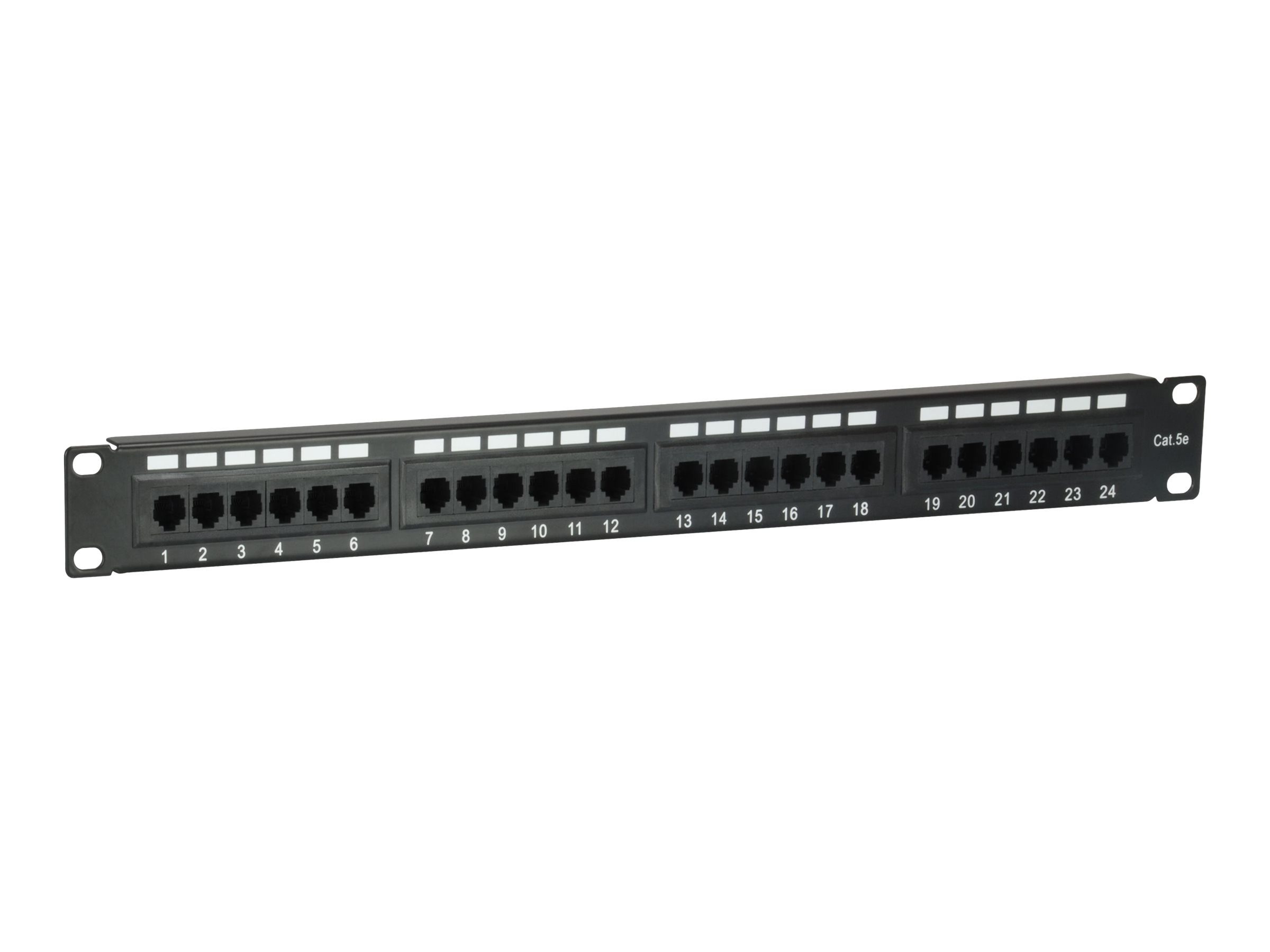 Kabelkanal EQUIP Patchpanel 24x RJ45 Cat5e 19" 1HE schwarz