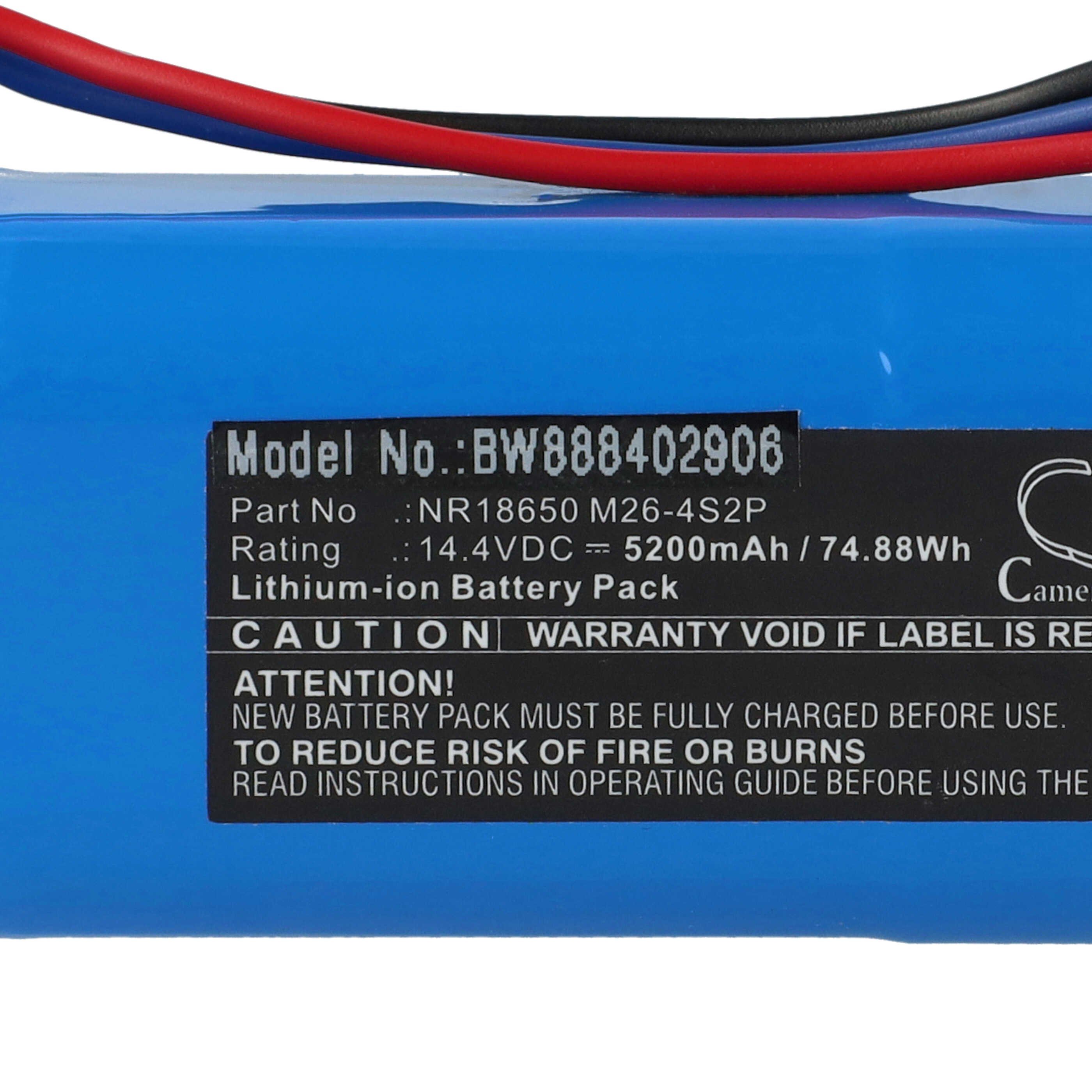 Ersatzakku Für Bluebot Xtreme Saugroboter – 6700mAh, 14.4V, Kompatibel Mit BPK-VCBB1XTEN U.a.
