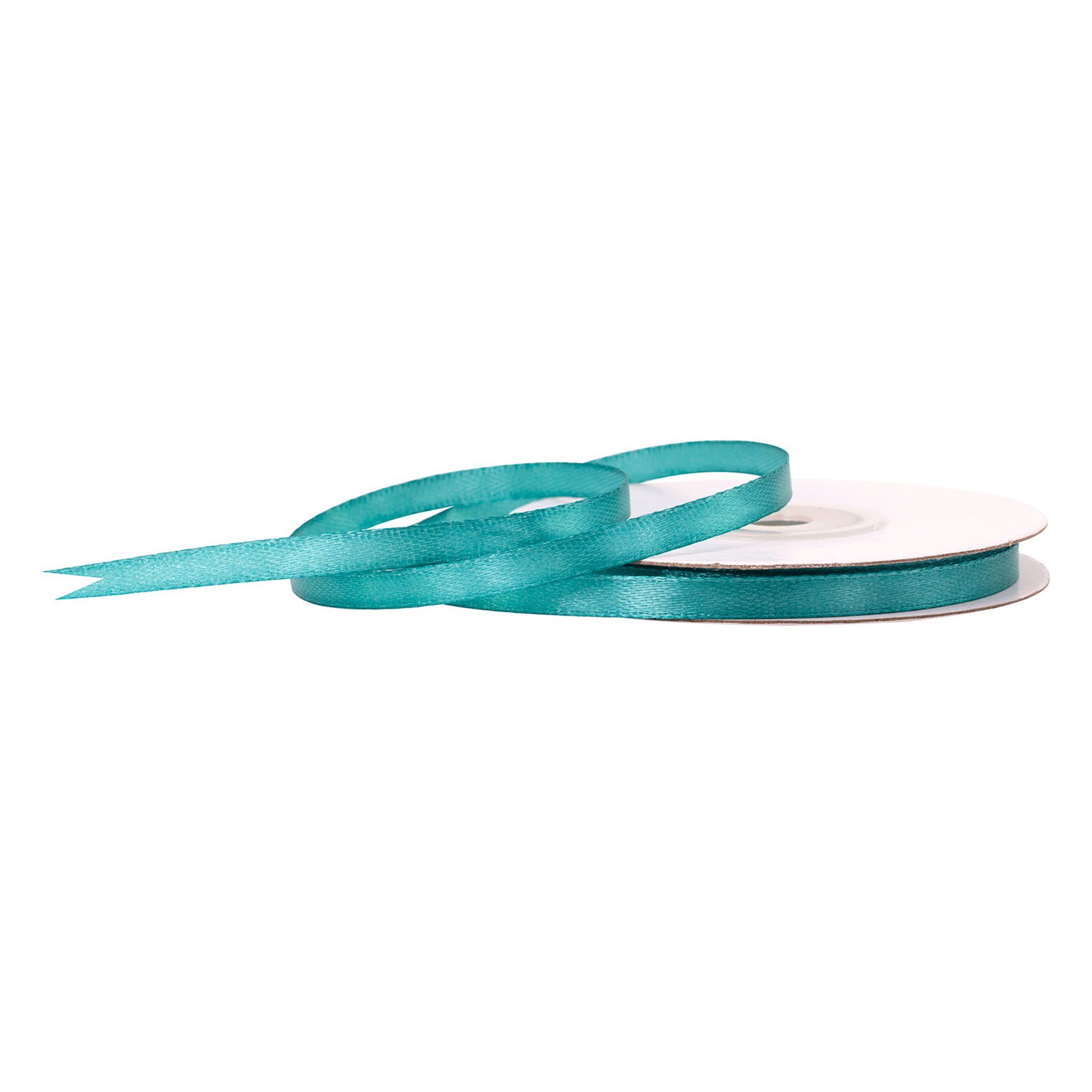 Creativery Geschenkband, Satinband 6mm x 25m Rolle Petrol