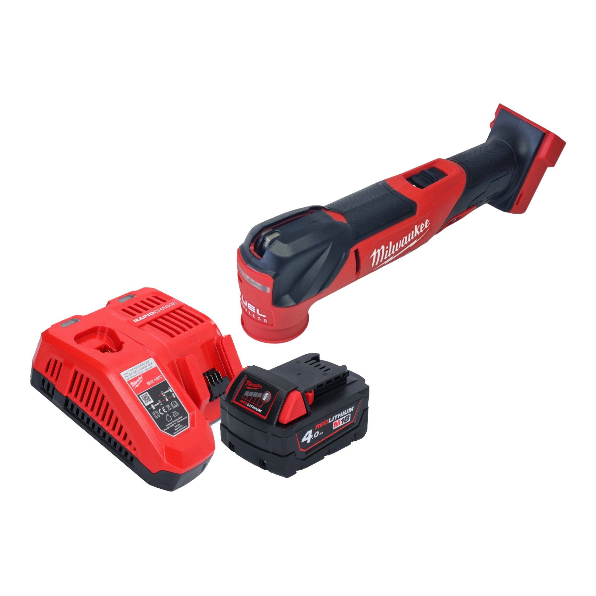 Milwaukee Akku-Multifunktionswerkzeug M18 FMT-401 18 V Brushless + 1x Akku 4,0 Ah + Ladegerät