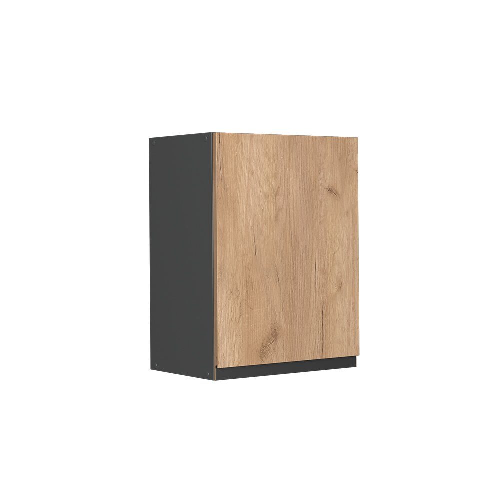 Vicco Hängeschrank Küchenschrank J-Shape 45 cm Anthrazit/Goldkraft