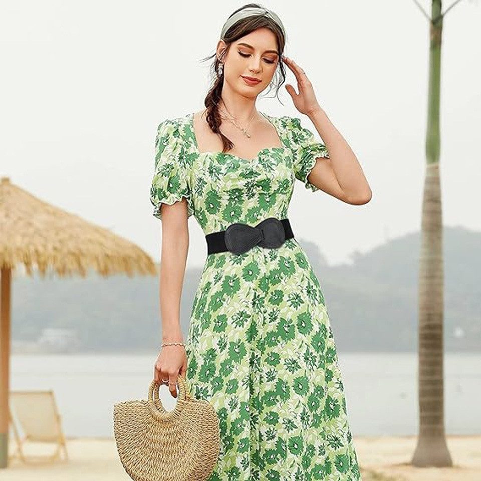 Bextsrack Taillengürtel breiter Taillengürtel der Frauen für Kleid Damen elastische Gürtel