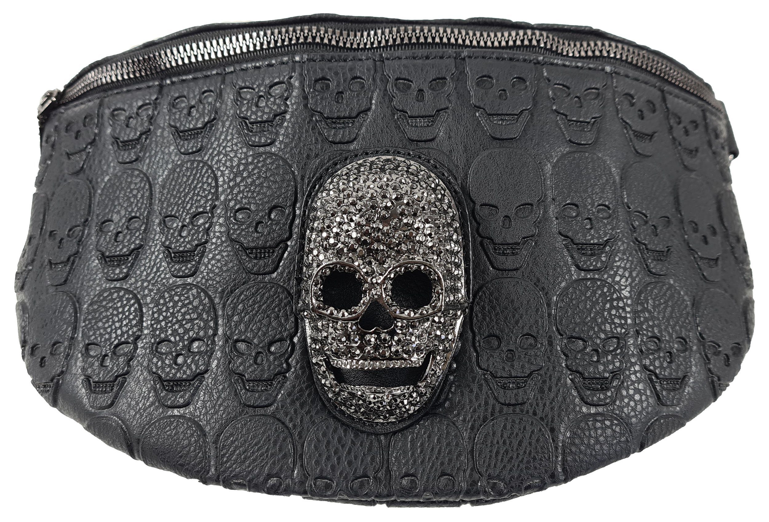 Einkaufszauber Bauchtasche Gürteltasche Bauchtasche Skull Totenkopf 3D günstig online kaufen