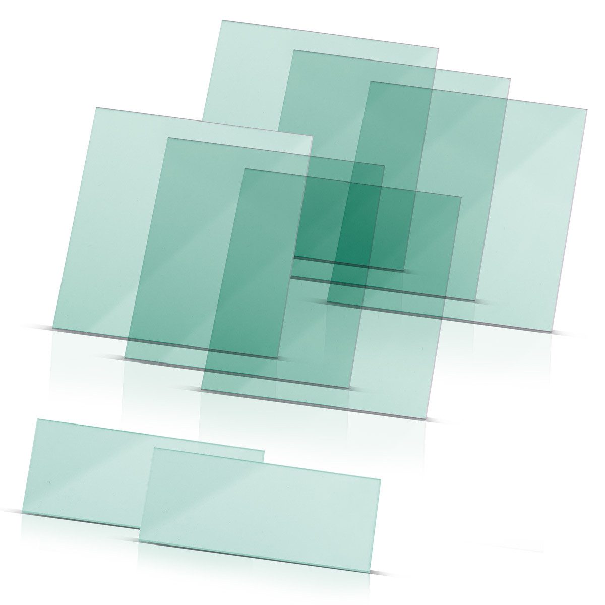 STAHLWERK Sicherheitshelm Schweißhelm Vorsatzscheiben 8er Set (Set, 2-tlg., Set), bruchsicher