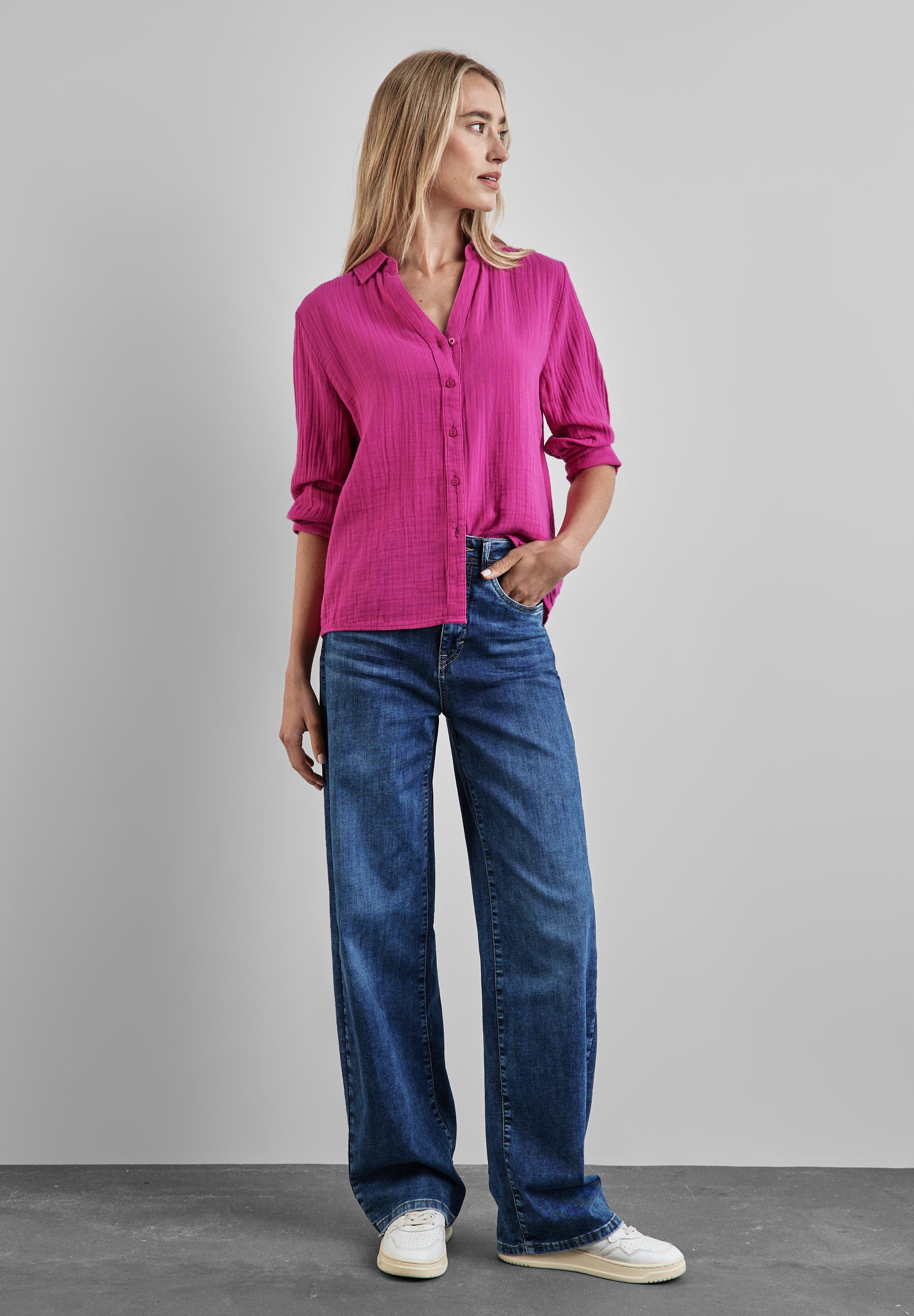 STREET ONE Hemdbluse mit Knopfleiste