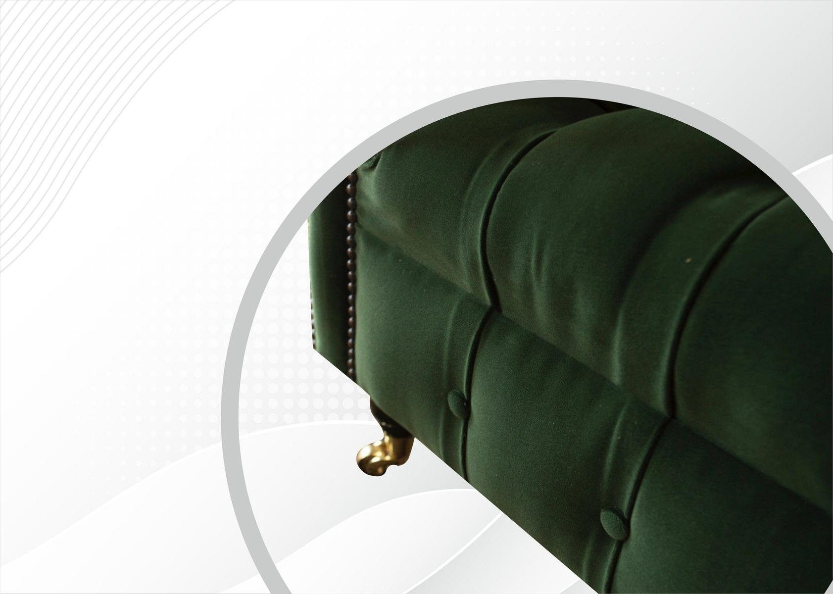 Sofa 3 Couch Design Chesterfield Chesterfield-Sofa, Sitzer cm 225 JVmoebel