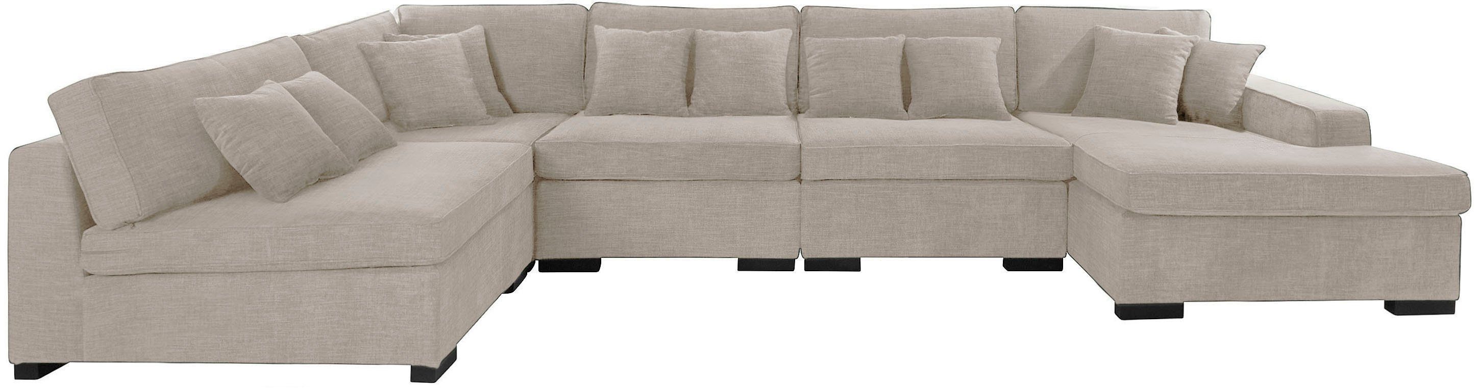 Home affaire Wohnlandschaft Skara U-Form, Lounge-Sofa günstig online kaufen