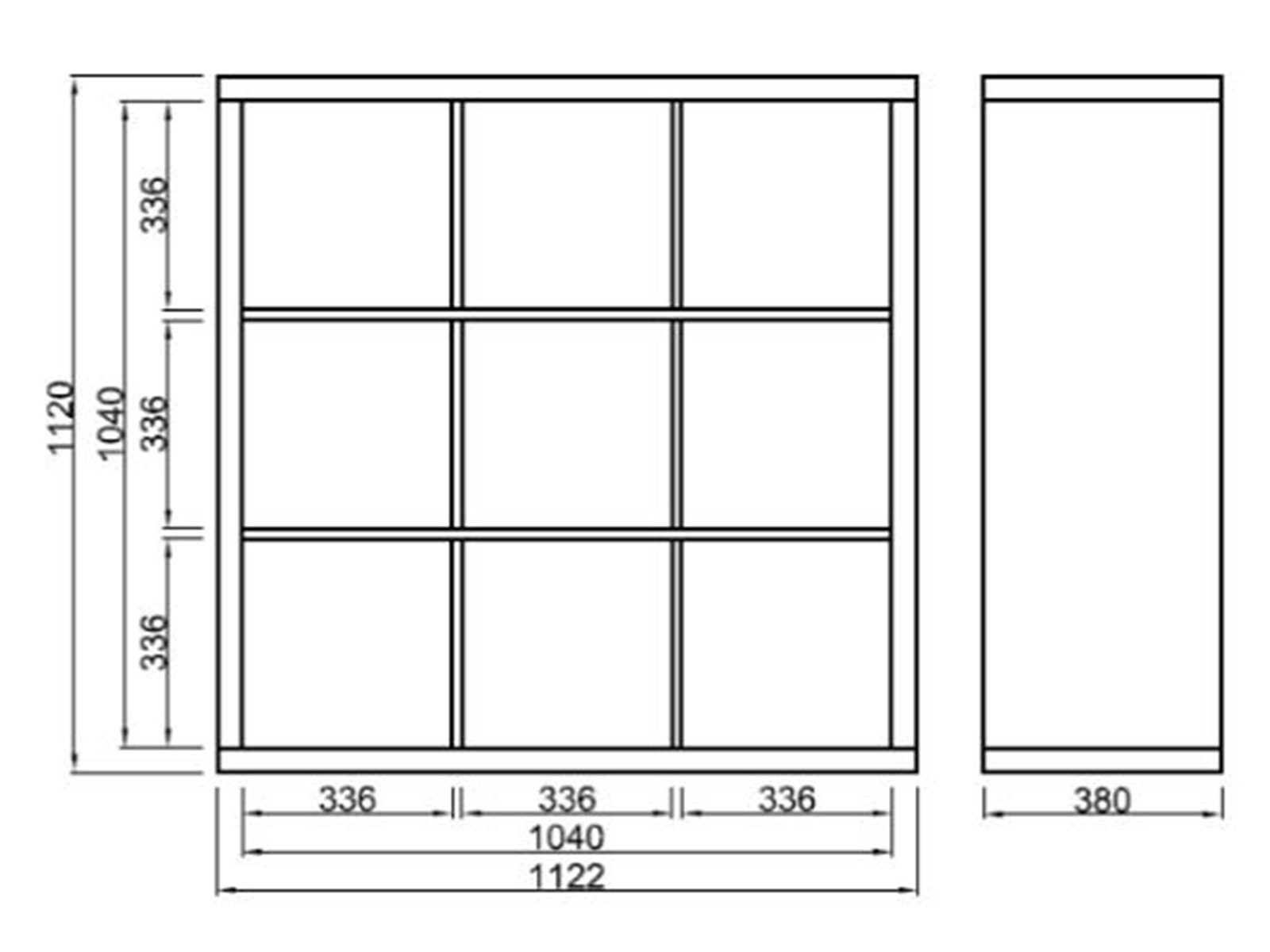 möbelando Raumteiler Portia, Raumteiler aus in 38 Breite 112 cm. Höhe 112 cm, Spanplatte, cm, weiß. Tiefe