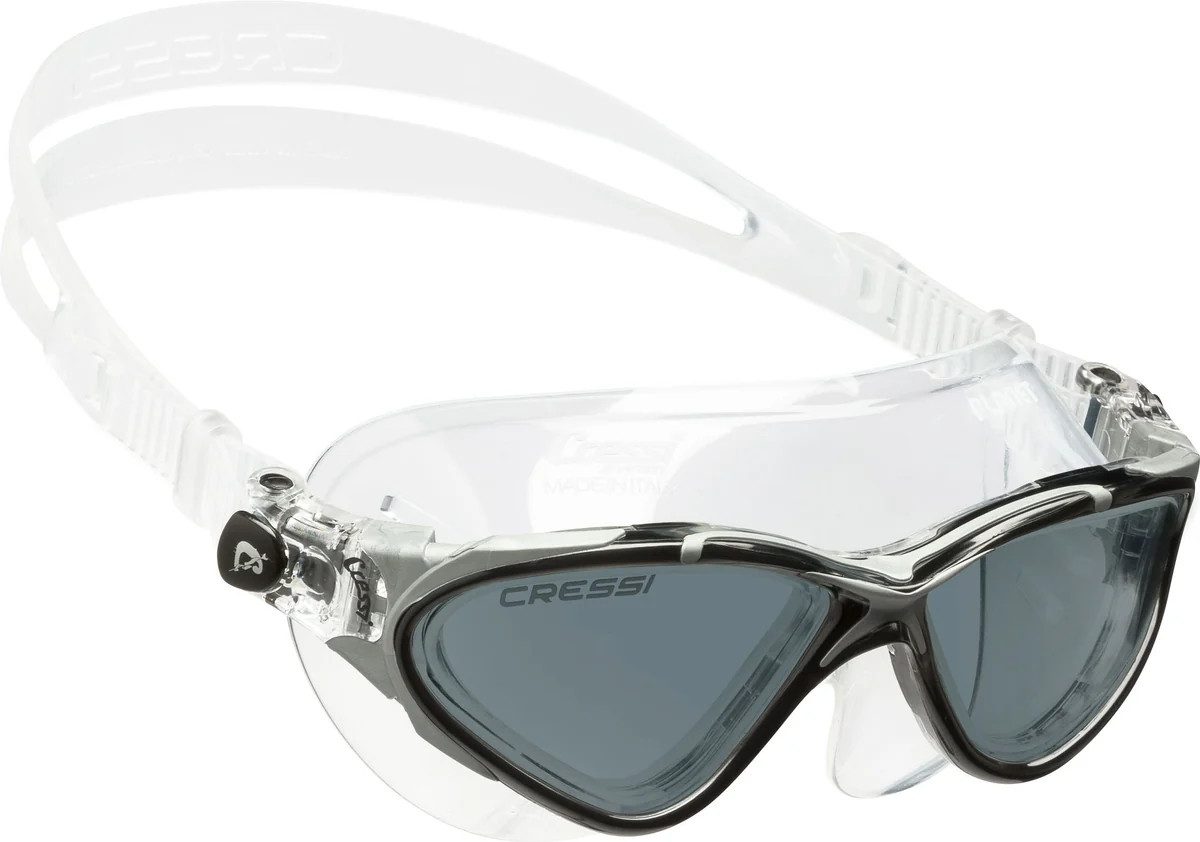 Cressi Schwimmbrille Planet Silicon black silver/ smoked Lens