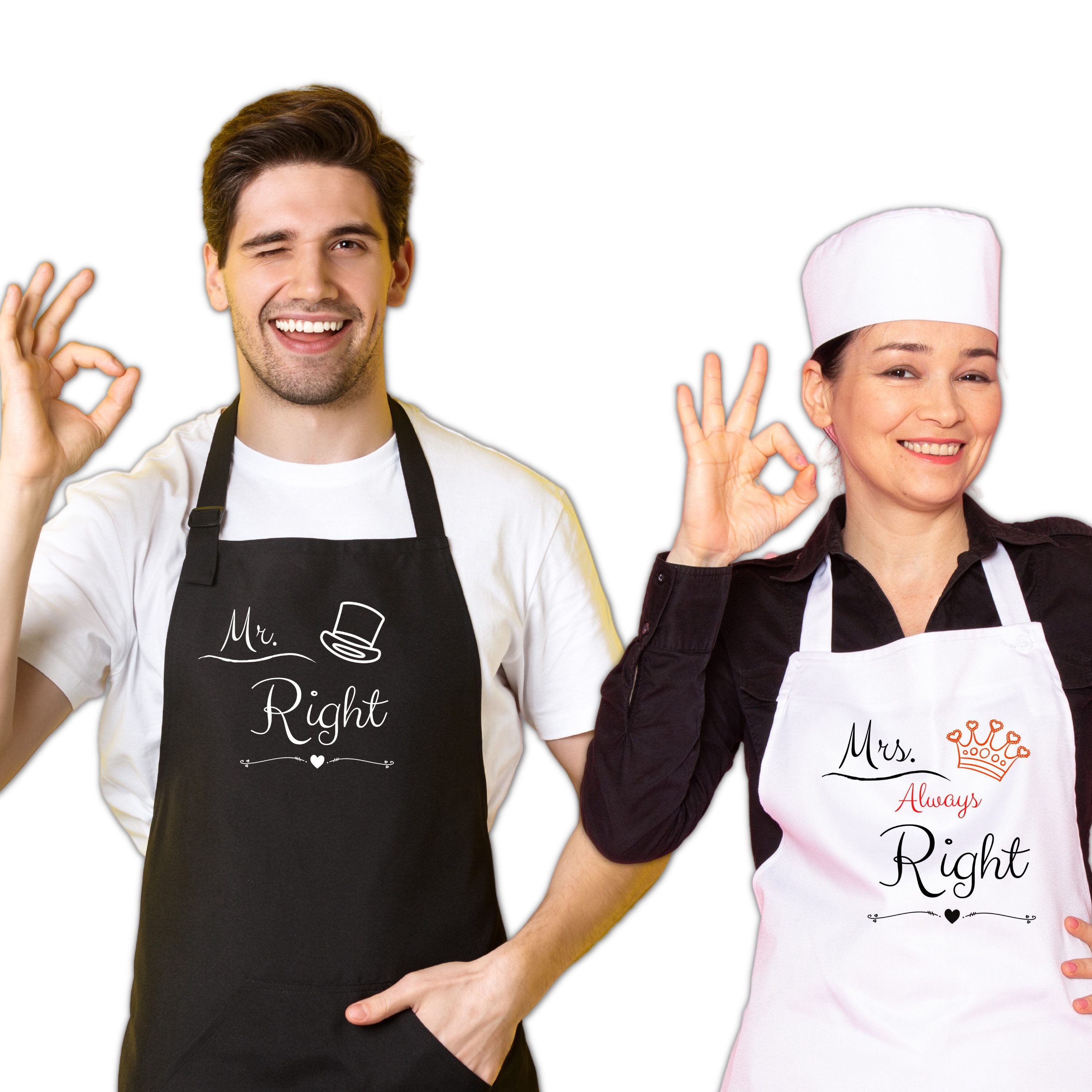 EliXito Kochschürze Mr und Mrs Geschenk - Hochzeitsgeschenk Brautpaar - Koc günstig online kaufen