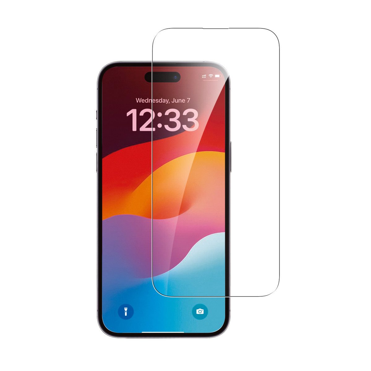 4smarts Displayschutzglas Second Glass mit Montagerahmen für iPhone 15
