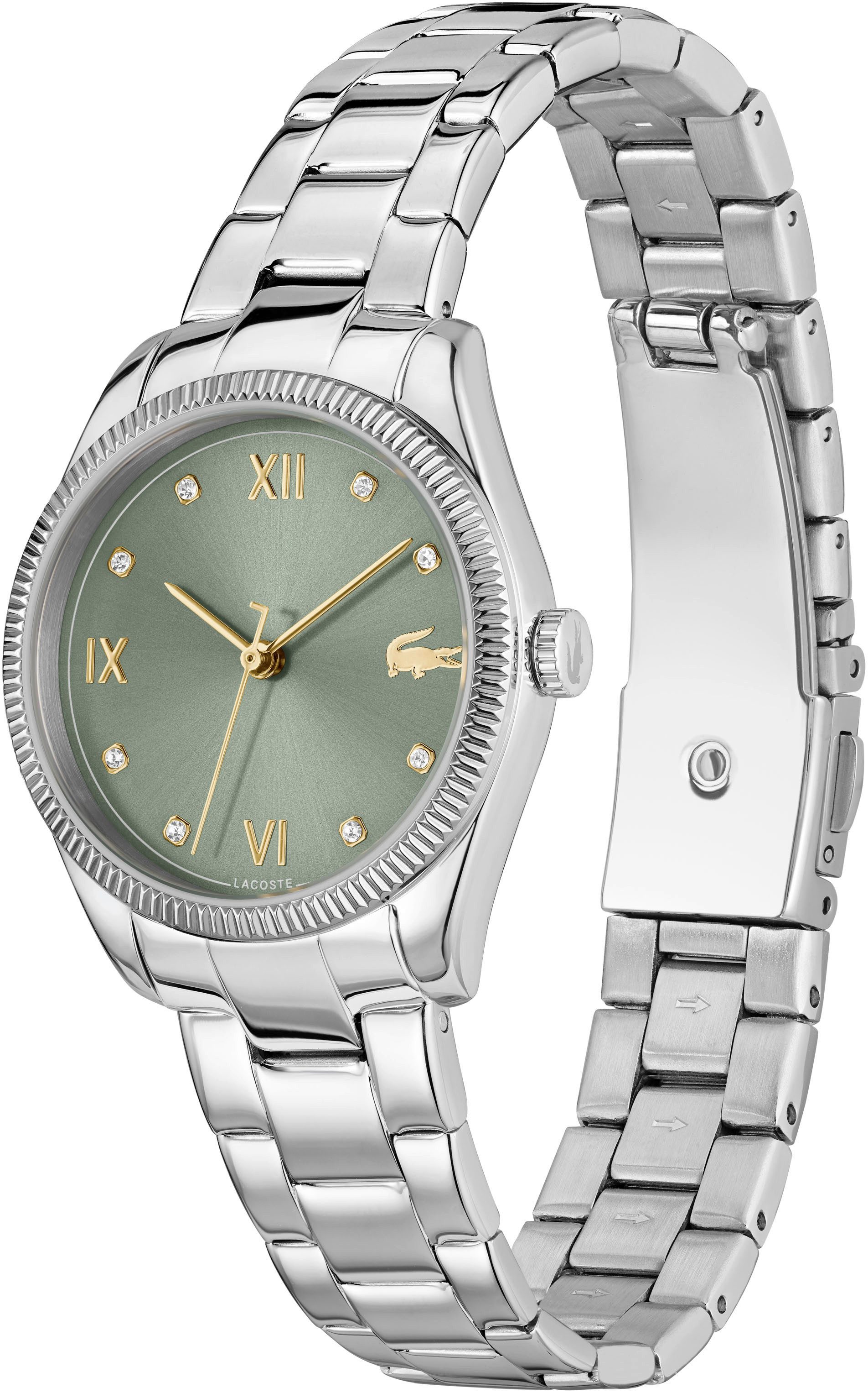 Lacoste Quarzuhr LACOSTE PARISIENNE 2001421, Armbanduhr, Damenuhr, Edelstah günstig online kaufen