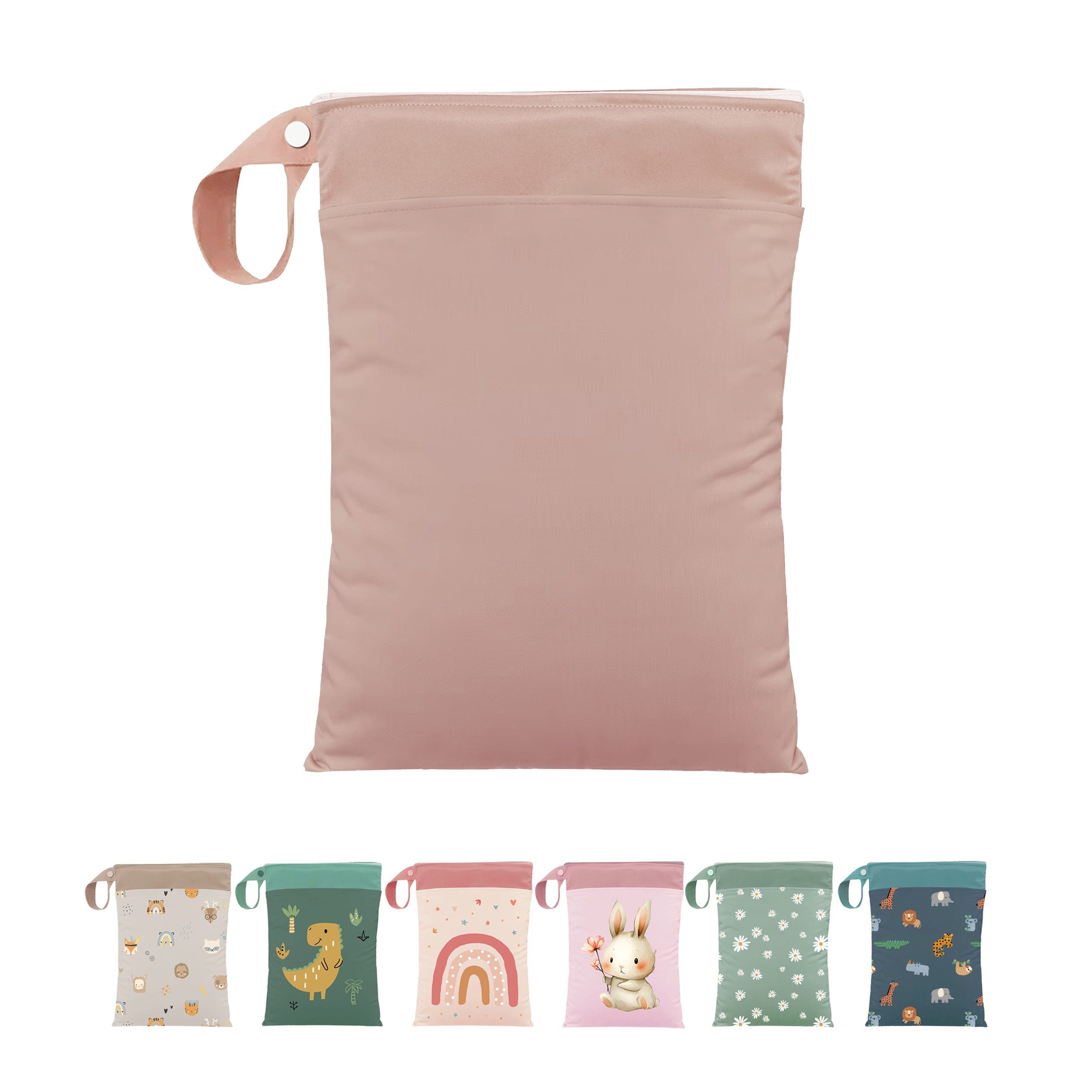 Artee Wickeltasche Nasstasche für Wechselwäsche Kita, Kindergarten, Strand, 1 Stück