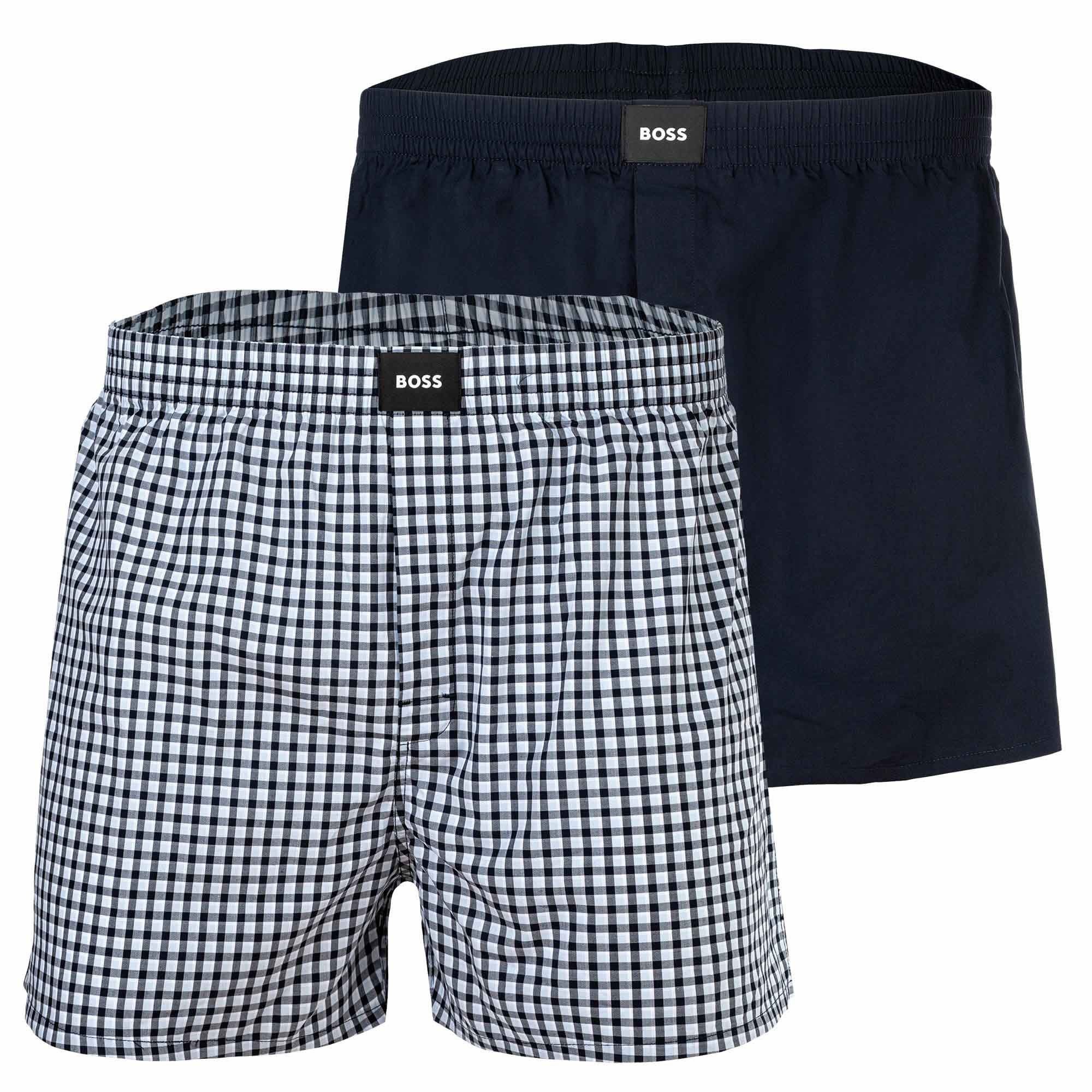 Boxershorts Herren Web-Boxershorts 2er Pack Baumwolle