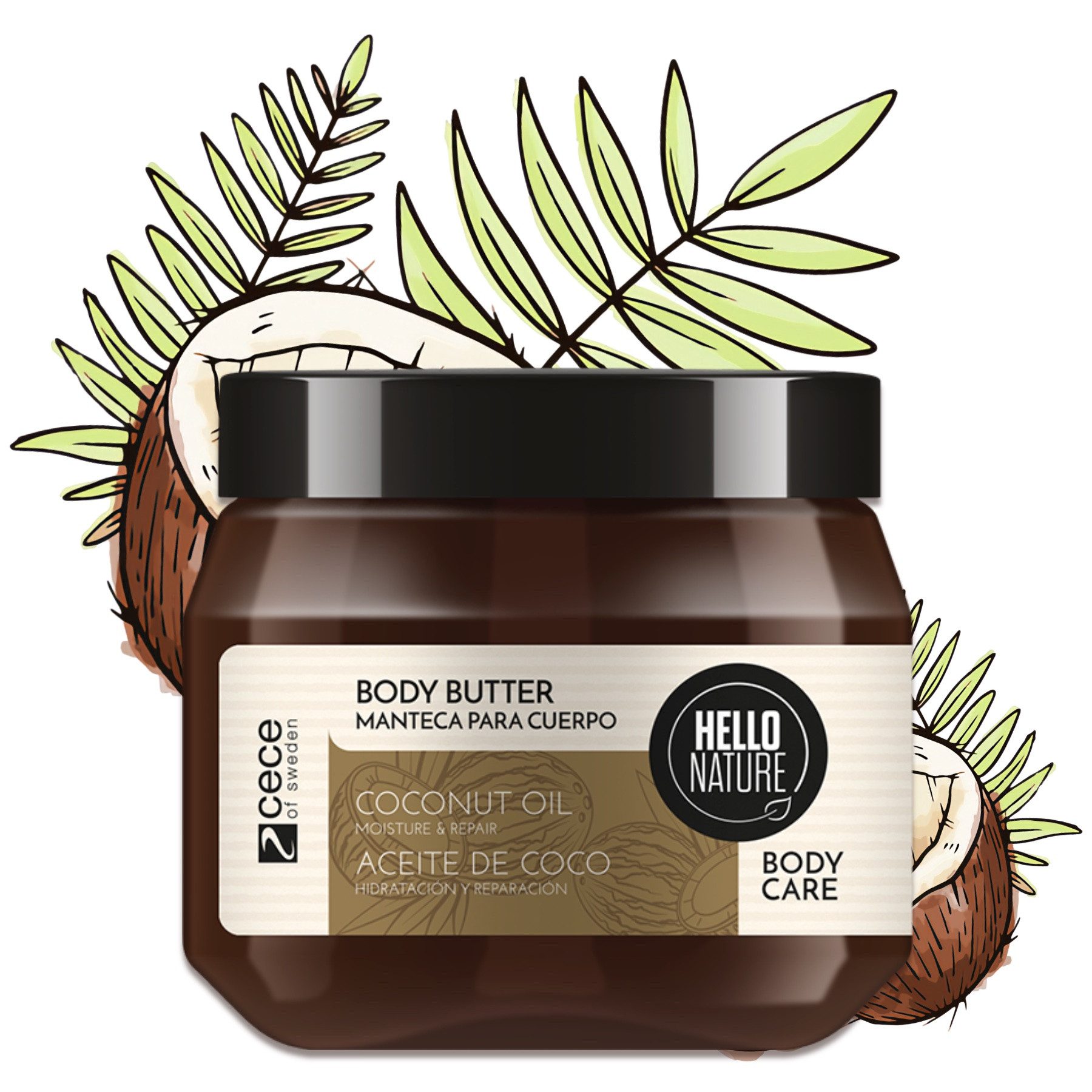 P-Beauty Cosmetic Accessories Körperbutter Body Butter Körpercreme Kokosnussöl Kaltgepresst BIO Rein Natürlich, 1-tlg., Körpercreme, Körperbutter, Tagescreme, Уход за кожей
