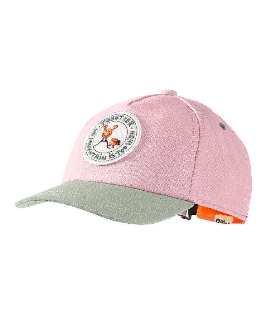Jack Wolfskin Baseball Cap SmileyWorld Badge Cap pink/grau Kinder