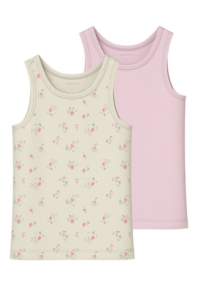 Name It Unterhemd (2-St) NMFTANK TOP 2P FLOWER