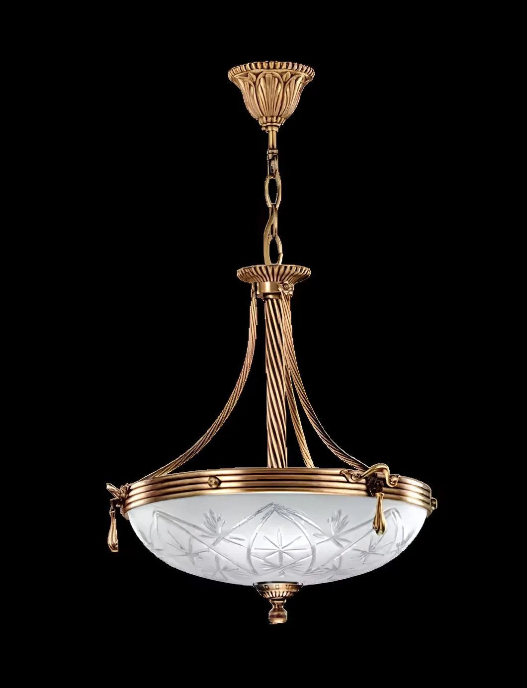 JVmoebel Hängeleuchte Modern Lüster Kronleuchter Deckenleuchter Glas Grau Gold, Leuchtmittel wechselbar, Made in Europa