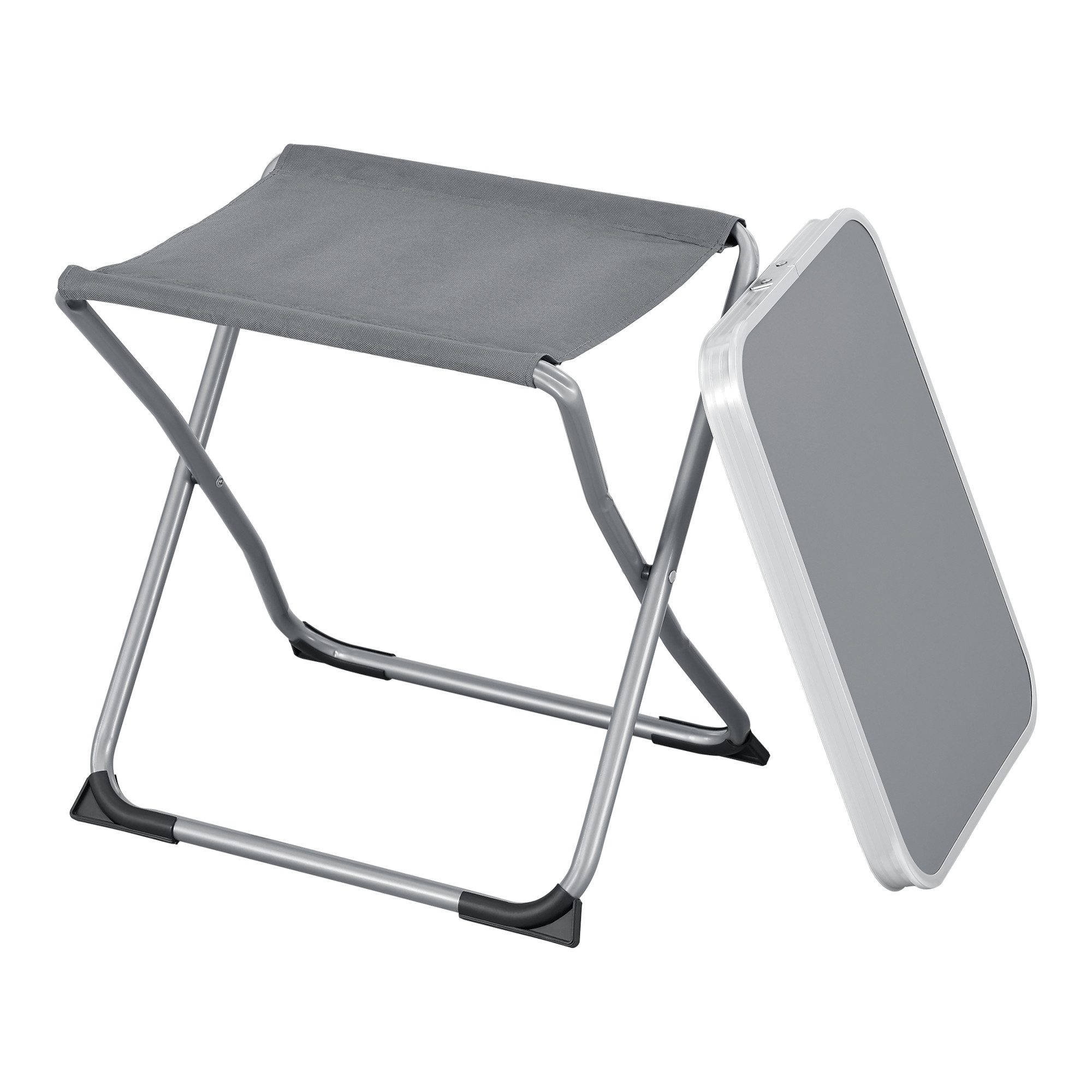 en.casa Campinghocker, »Barete« 2-in-1 Hocker und Tisch klappbar 47x47x37 c günstig online kaufen
