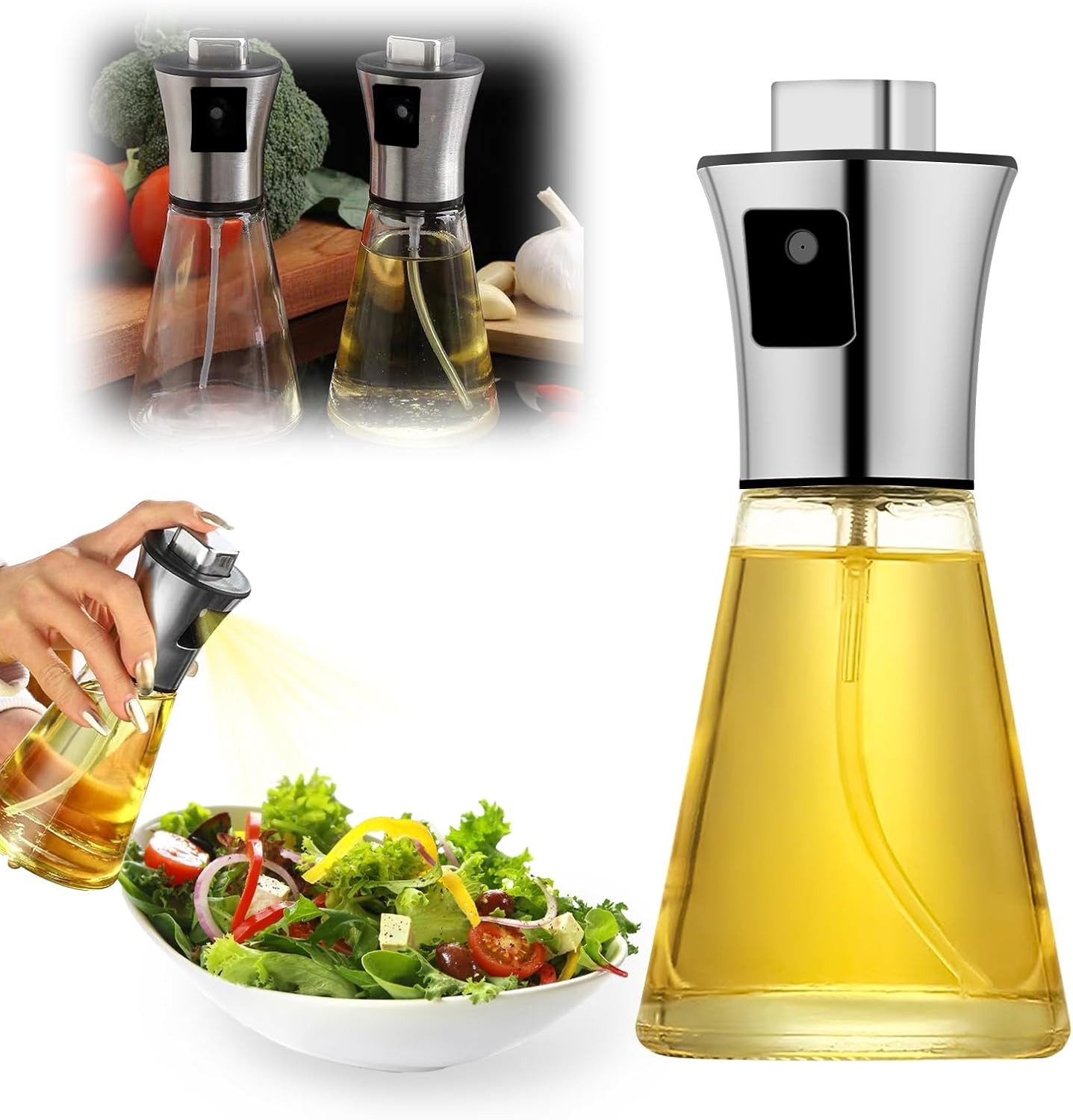 Ölspender Konisch Ölspender, 200ml Ölzerstäuber, Oil Sprayer