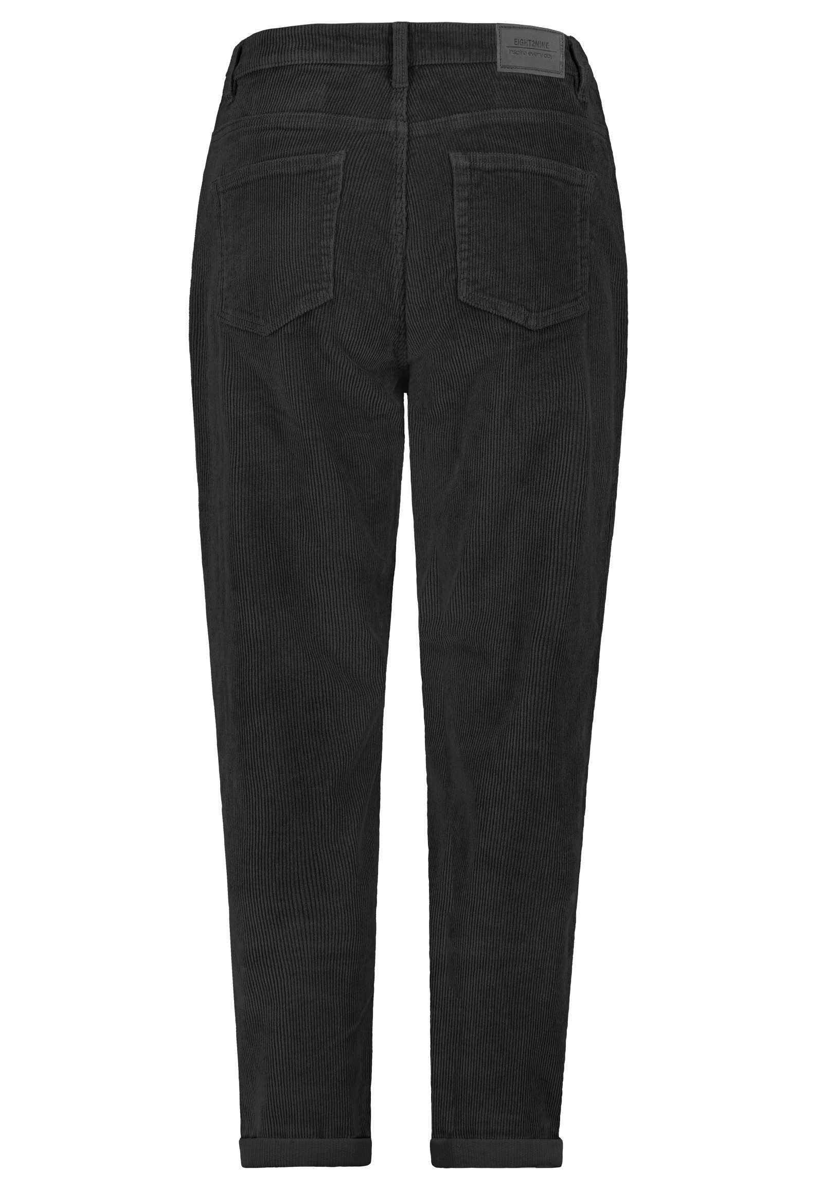 Eight2Nine Stoffhose Damen Kordhose MOM Fit mit Aufschlag 5 Pocket, Gürtels günstig online kaufen