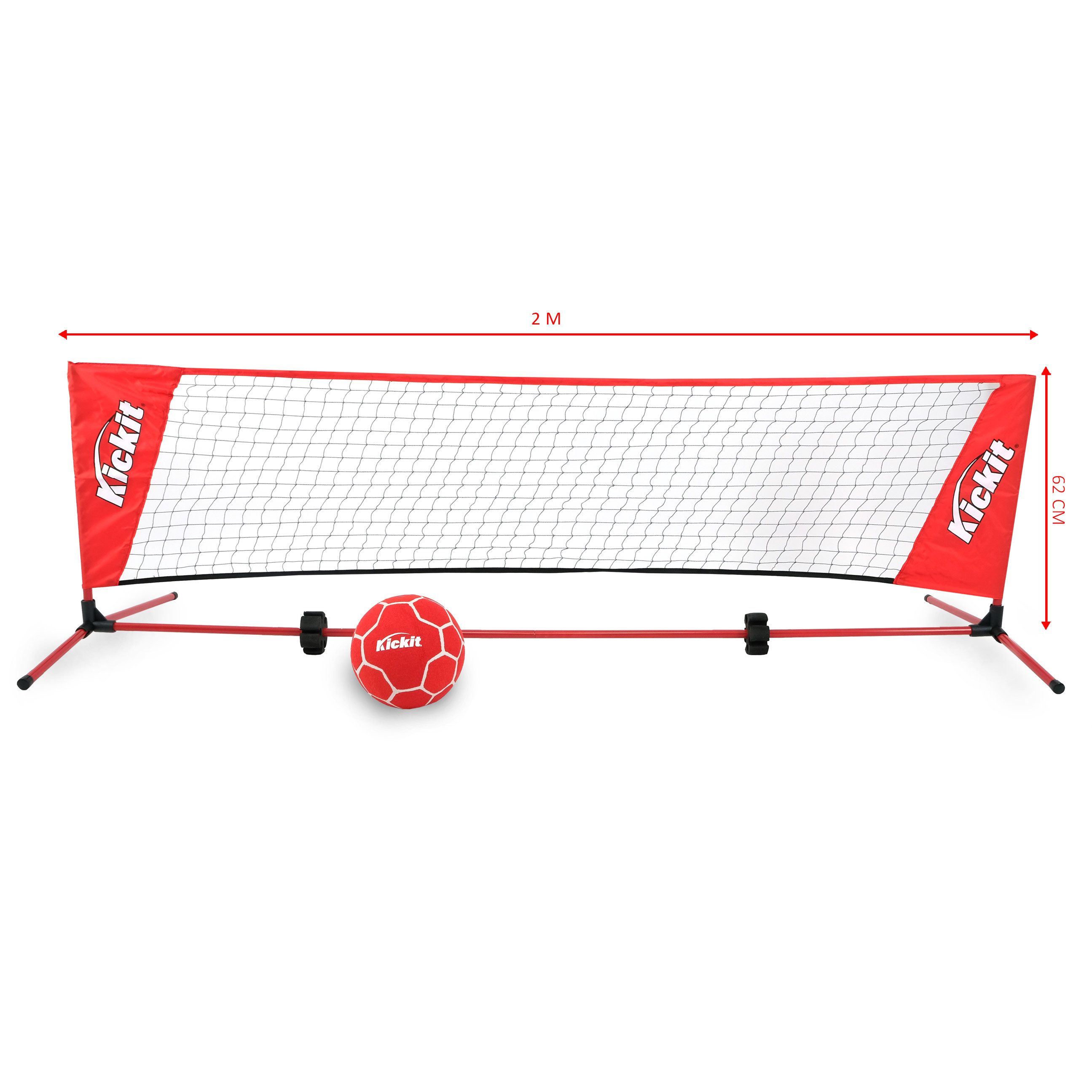 FASports Spiel Set kombiniert Fußball und Tennis, Outdoor-Ballspiel / Kickit, (1x Netz, 1x Ball, 1x Pumpe, 1x Tasche), Kickit-Netz (2 m) / Kickit