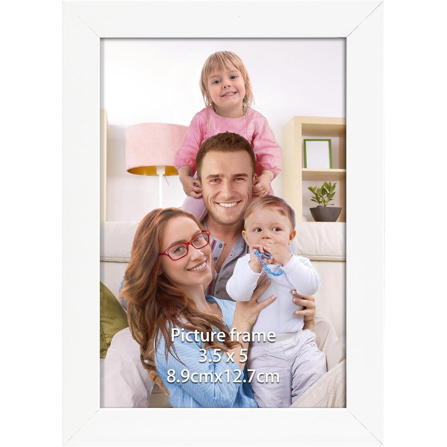 LuxusKollektion Einzelrahmen Bilderrahmen 9x13 Fotorahmen Fotos Wand Tisch Einzel 9x13cm Weiß