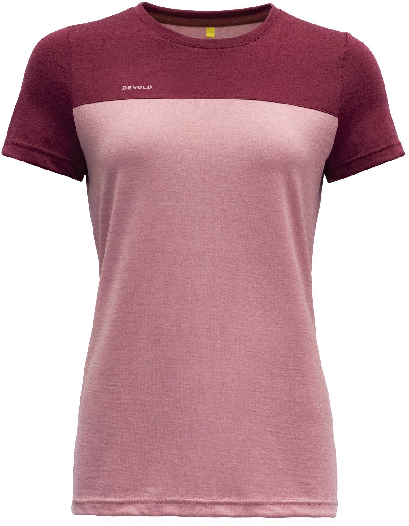150 foxglove/beetroot Devold T-Shirt Woman Tee Norang