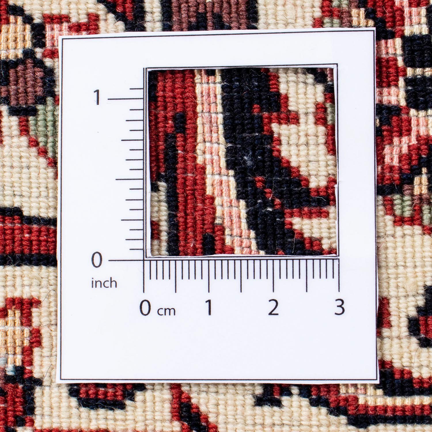 Höhe: Perser x morgenland, 15 Handgeknüpft, Orientteppich mm, - Bidjar cm 170 - Zertifikat rechteckig, Einzelstück Wohnzimmer, - mit 245 rot,
