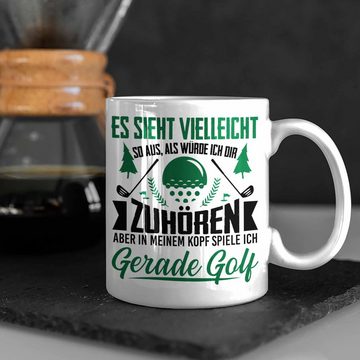 Trendation Tasse Trendation - Golfer Geschenk Golf Tasse mit Spruch - Kaffeetasse für Golfer Geschenkidee