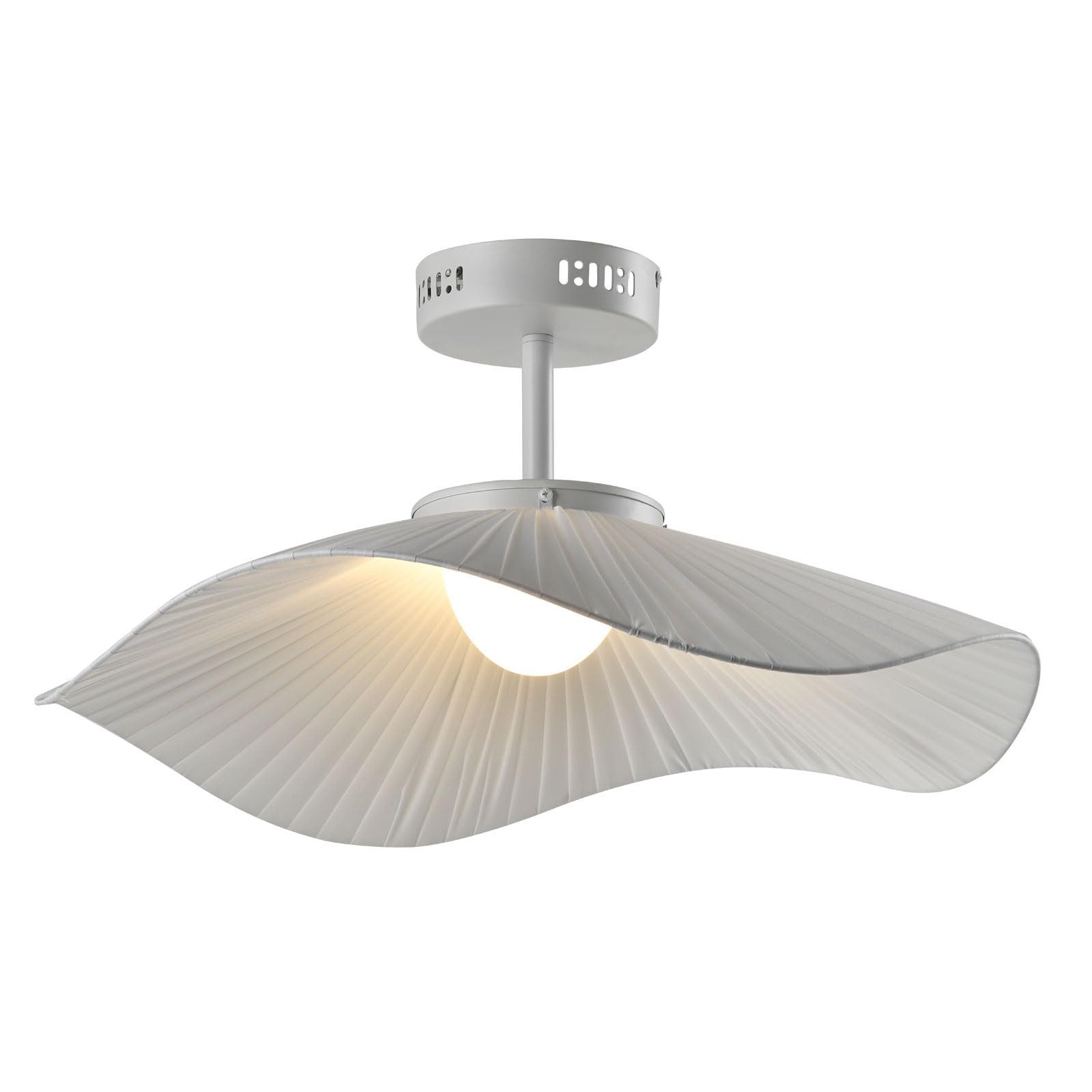 LQWELL LED Pendelleuchte Moderne Hängeleuchte Metall Kronleuchter 12W-LED Pendelleuchteenlampe, LED fest integriert, Matte White Minimalist Industrie Pendellampe Vintage Hängelampe, Wohnraumbeleuchtung, für Küche, Wohnzimmer, Schlafzimmer, Esszimmer, Café